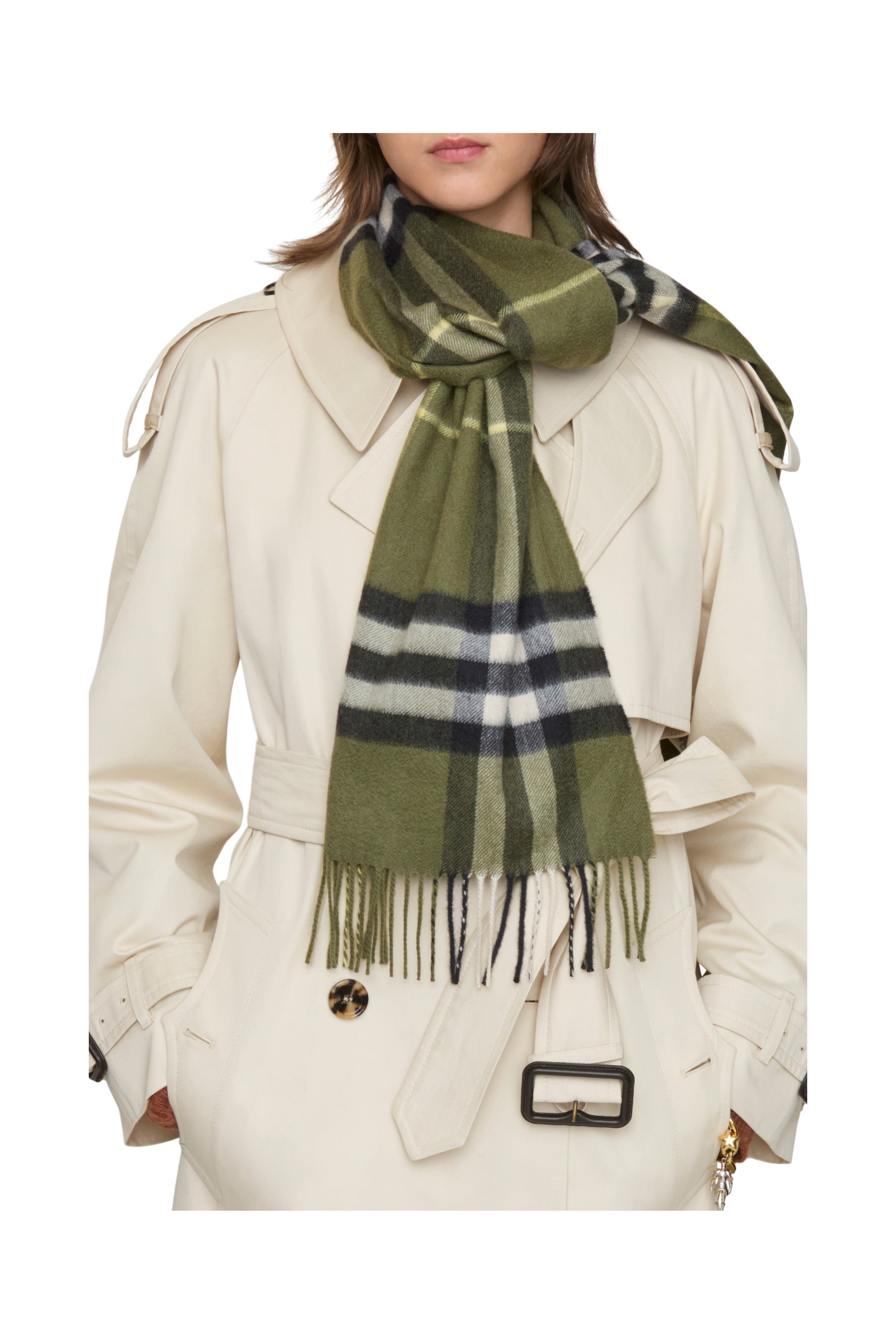 burberry Check Cashmere Scarf in Pea at Nordstrom - 2