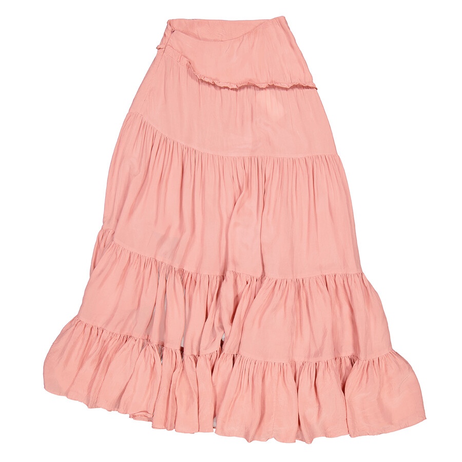 3.1 Phillip Lim Ladies Dusty Pink Full Gathered Asymmetrical Skirt - 2