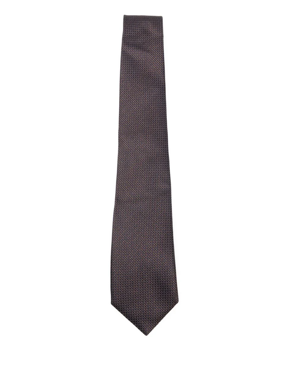 patterned silk tie - 1