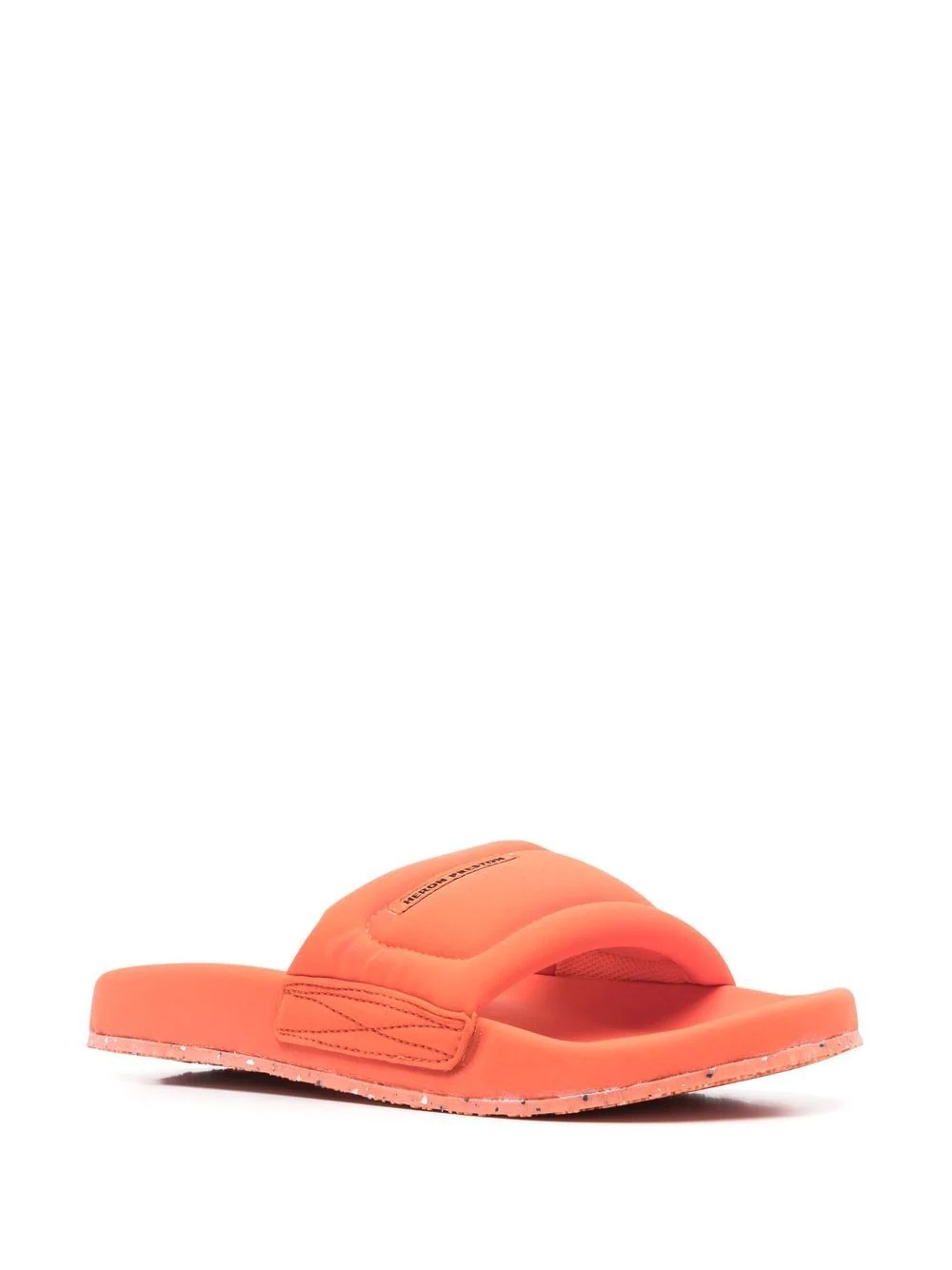 logo-patch slip-on slides - 2