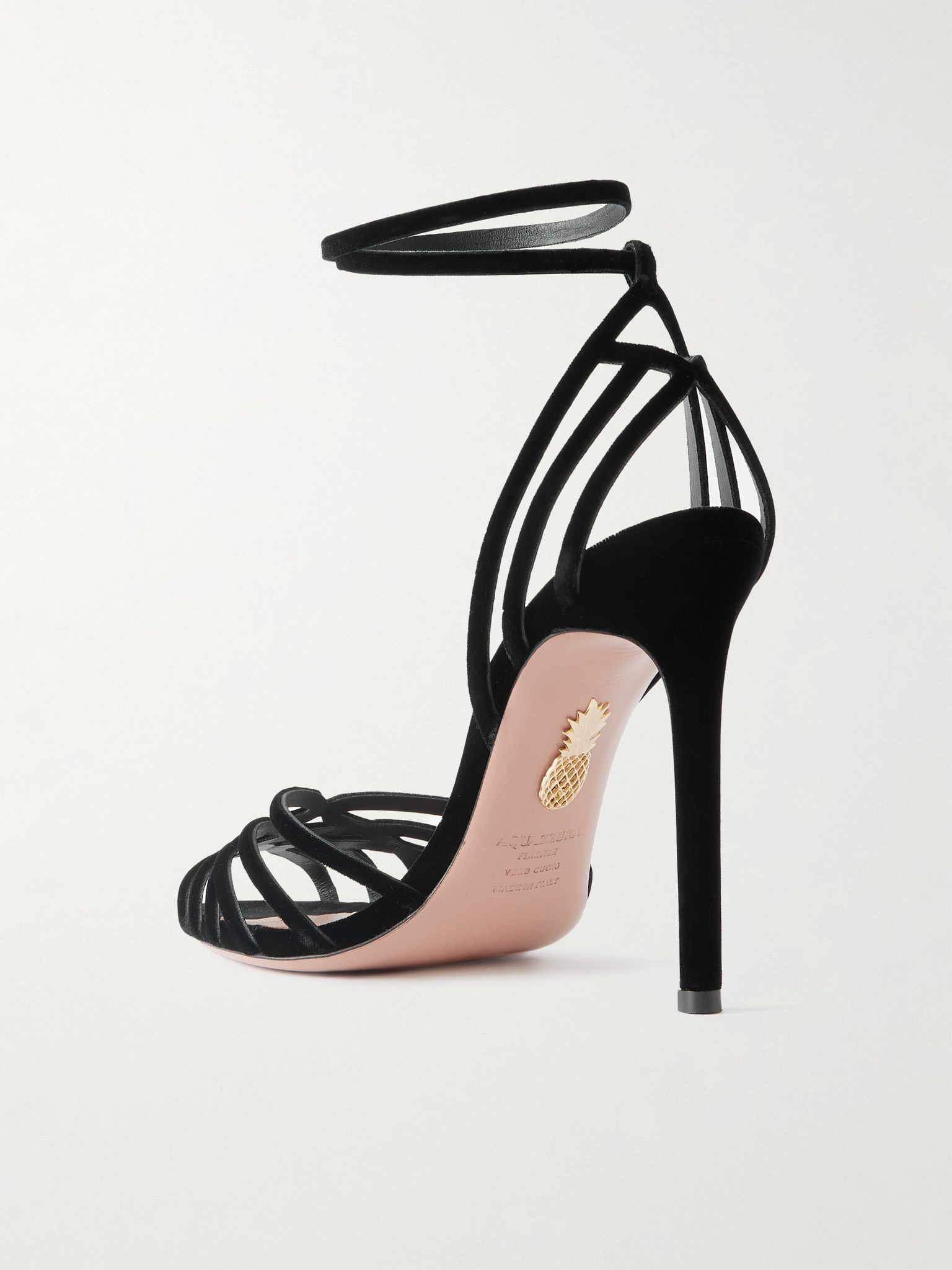 Wild Dream 105 velvet sandals Black - 3