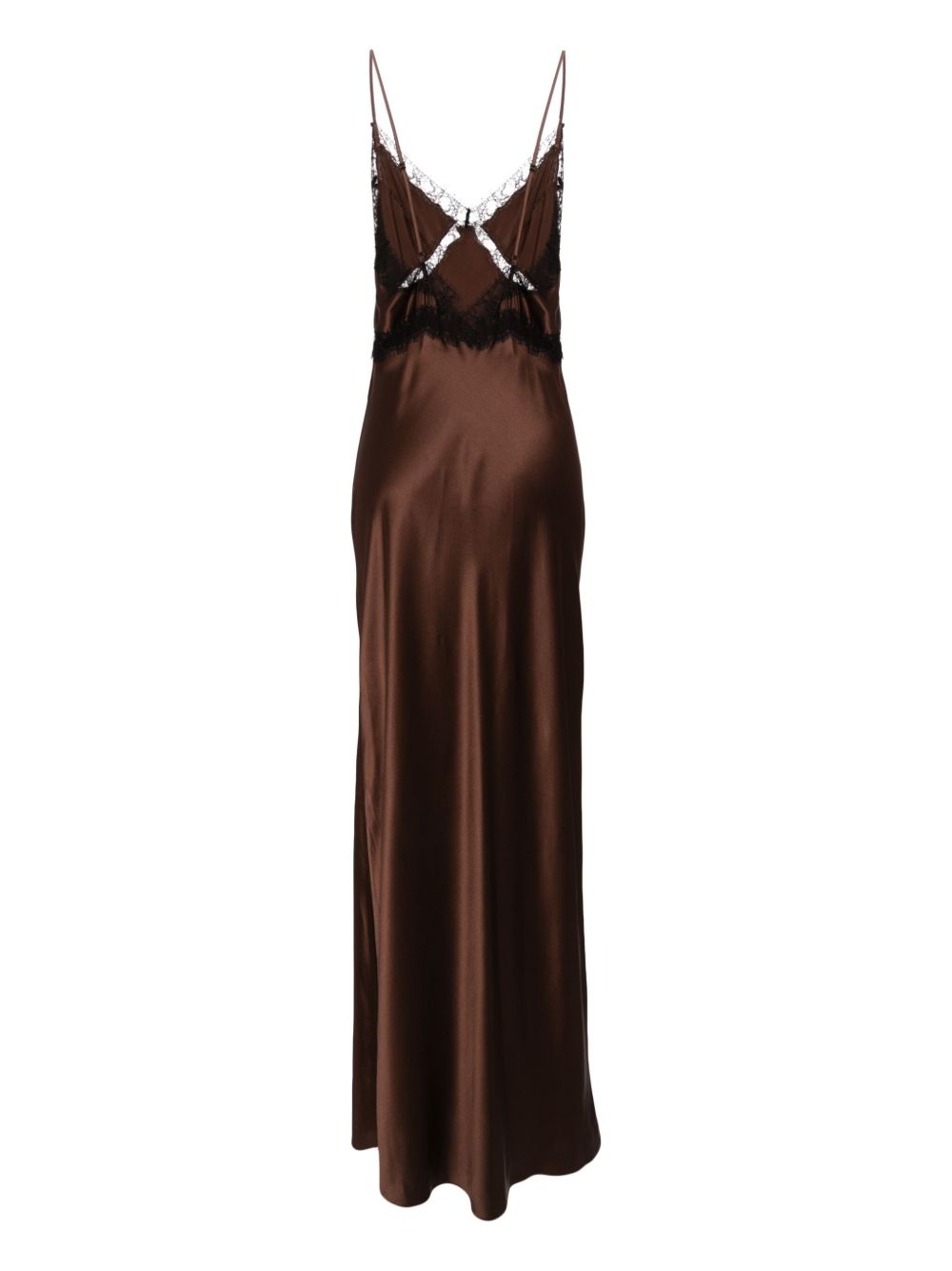 Lace inset maxi dress - 2