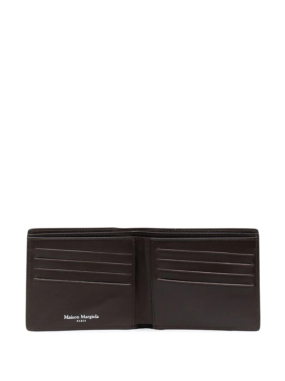 brushed four-stitch logo wallet - 3