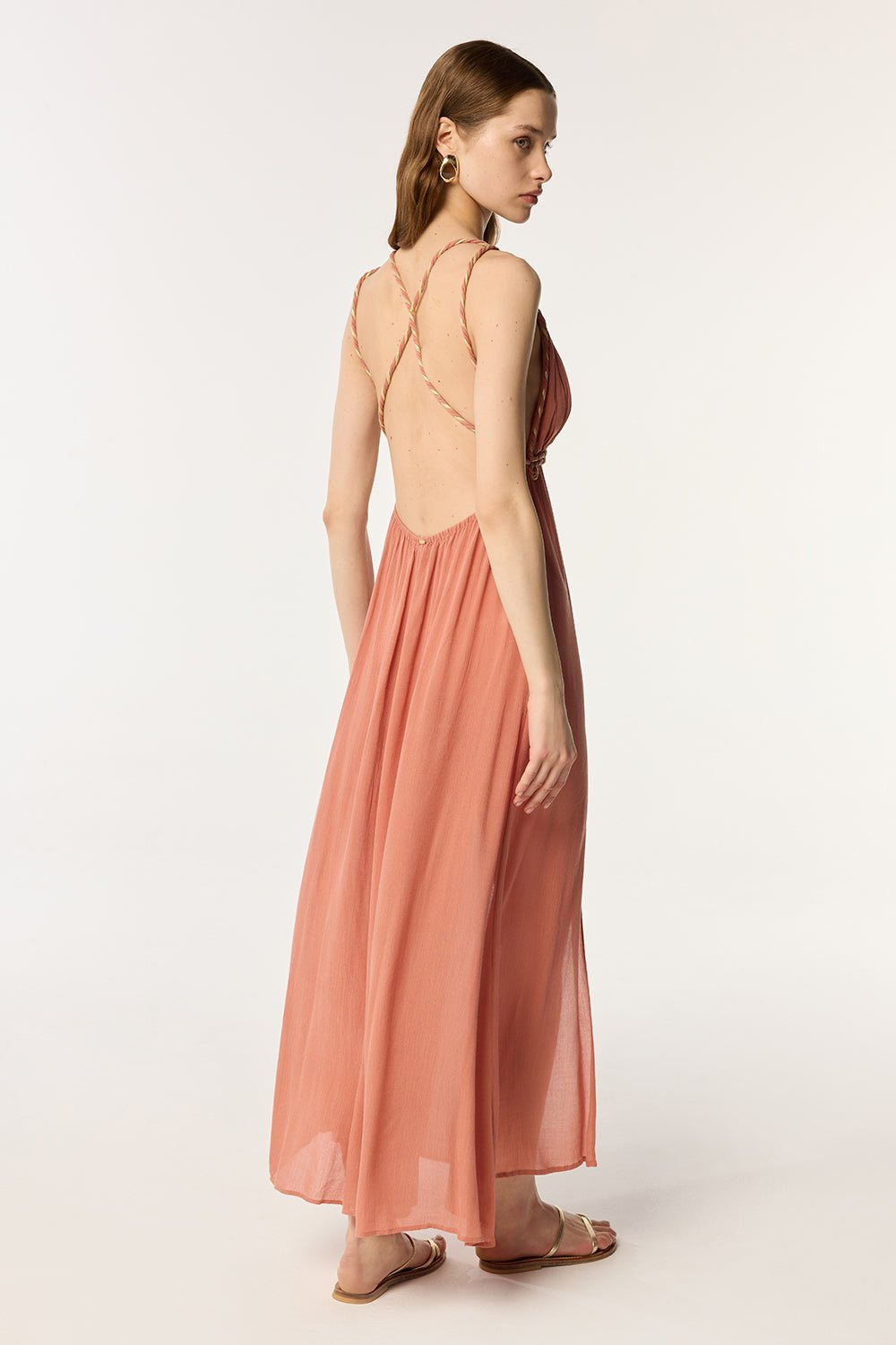 Long Dress Collette - Dusty Pink - 3