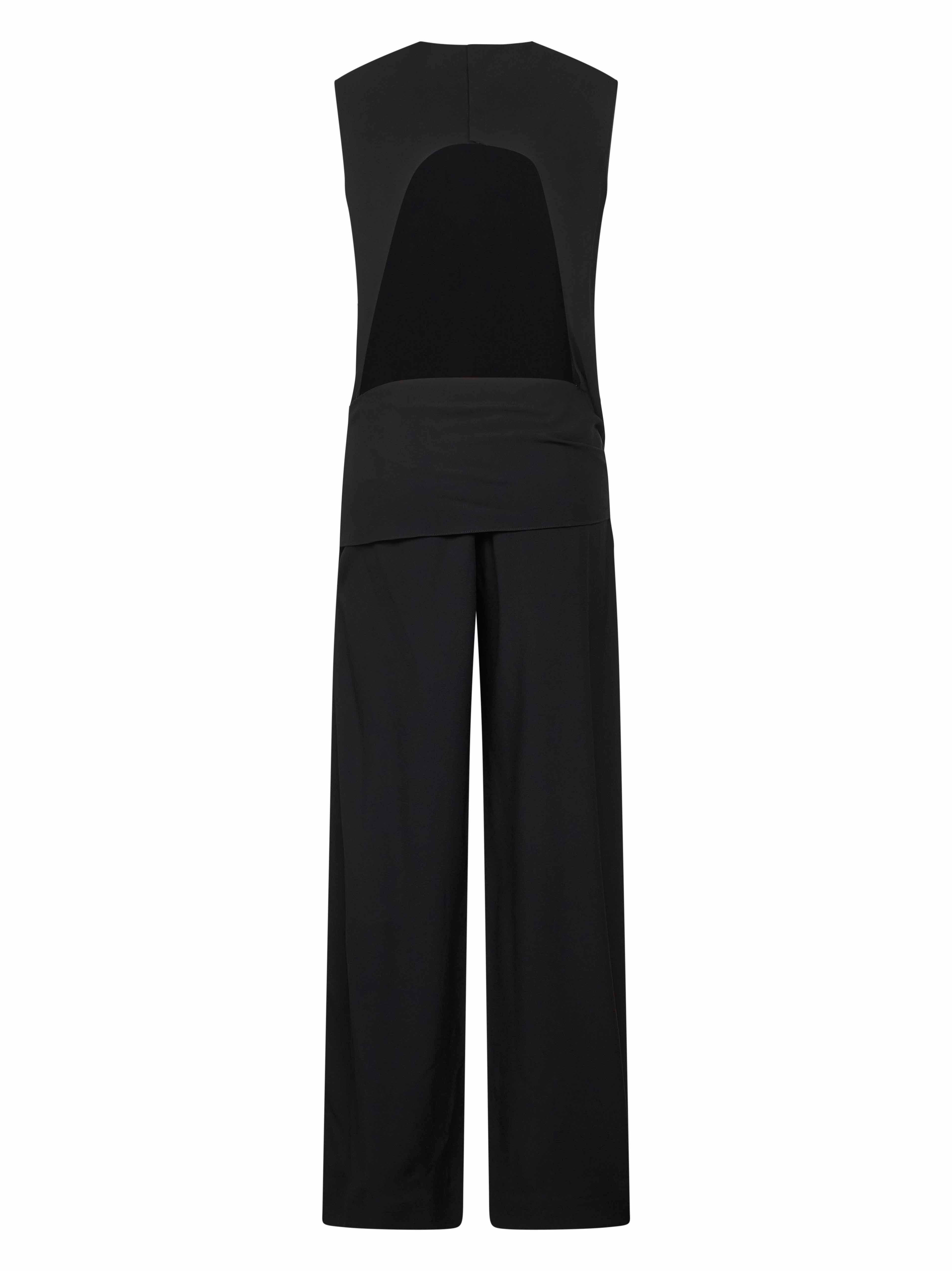 Alaïa Women Black Jersey Jumpsuit With Cut-Out - 2