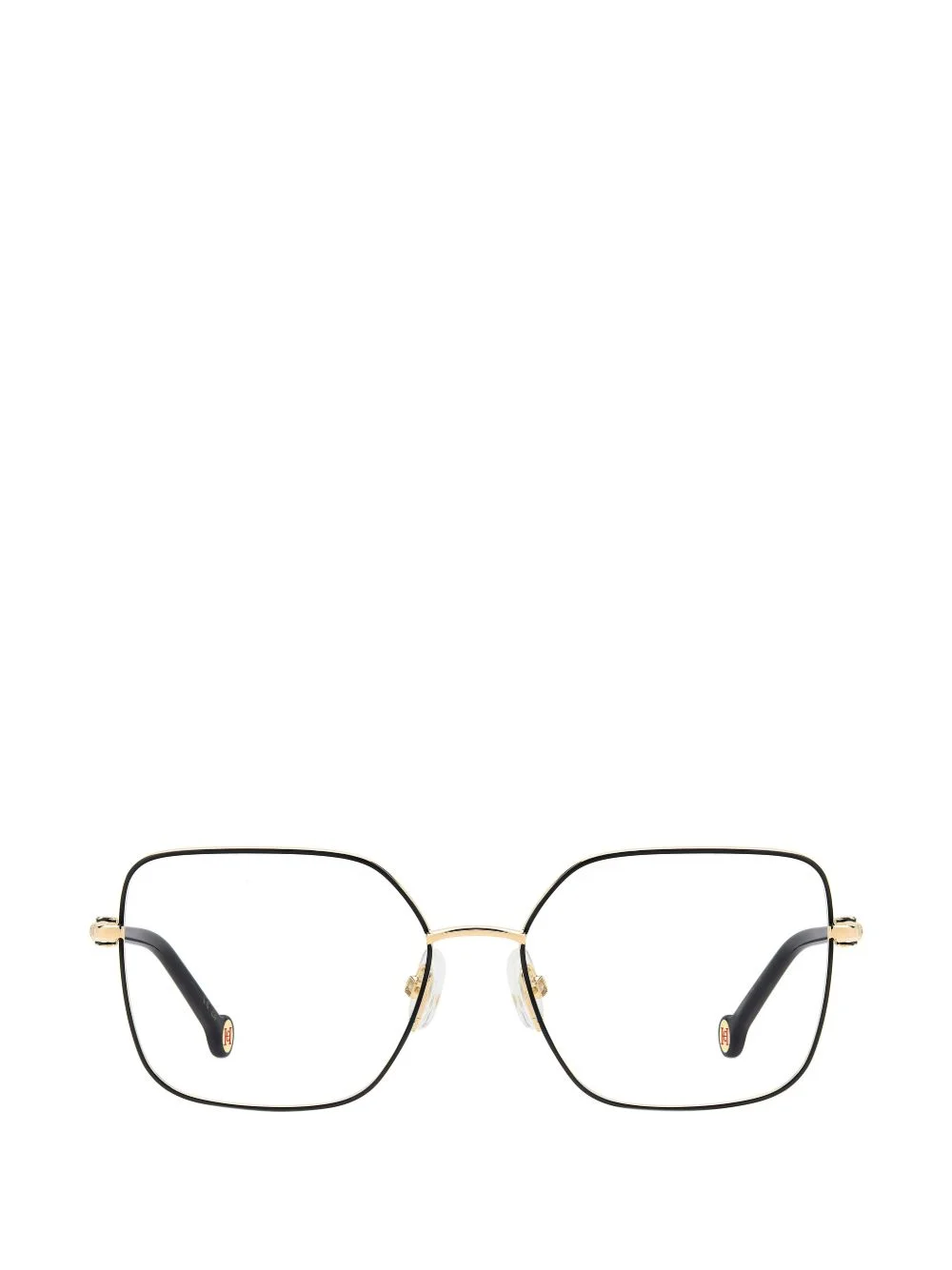 geometric-frame glasses - 1