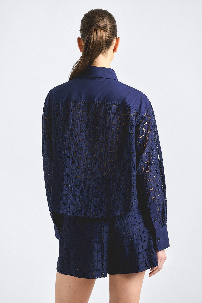 ANOUK CROPPED BUTTON DOWN SHIRT 4