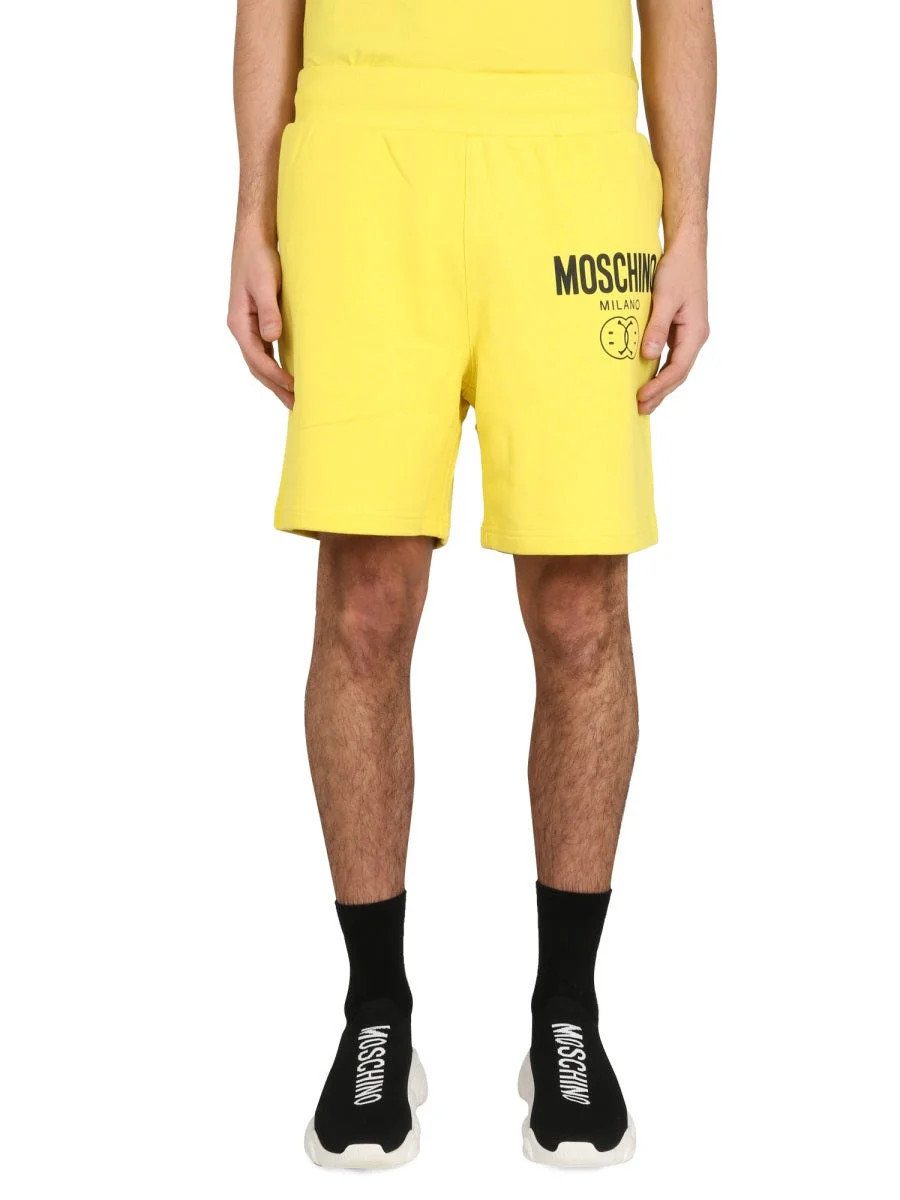 Moschino Men Bermuda With Logo - 1