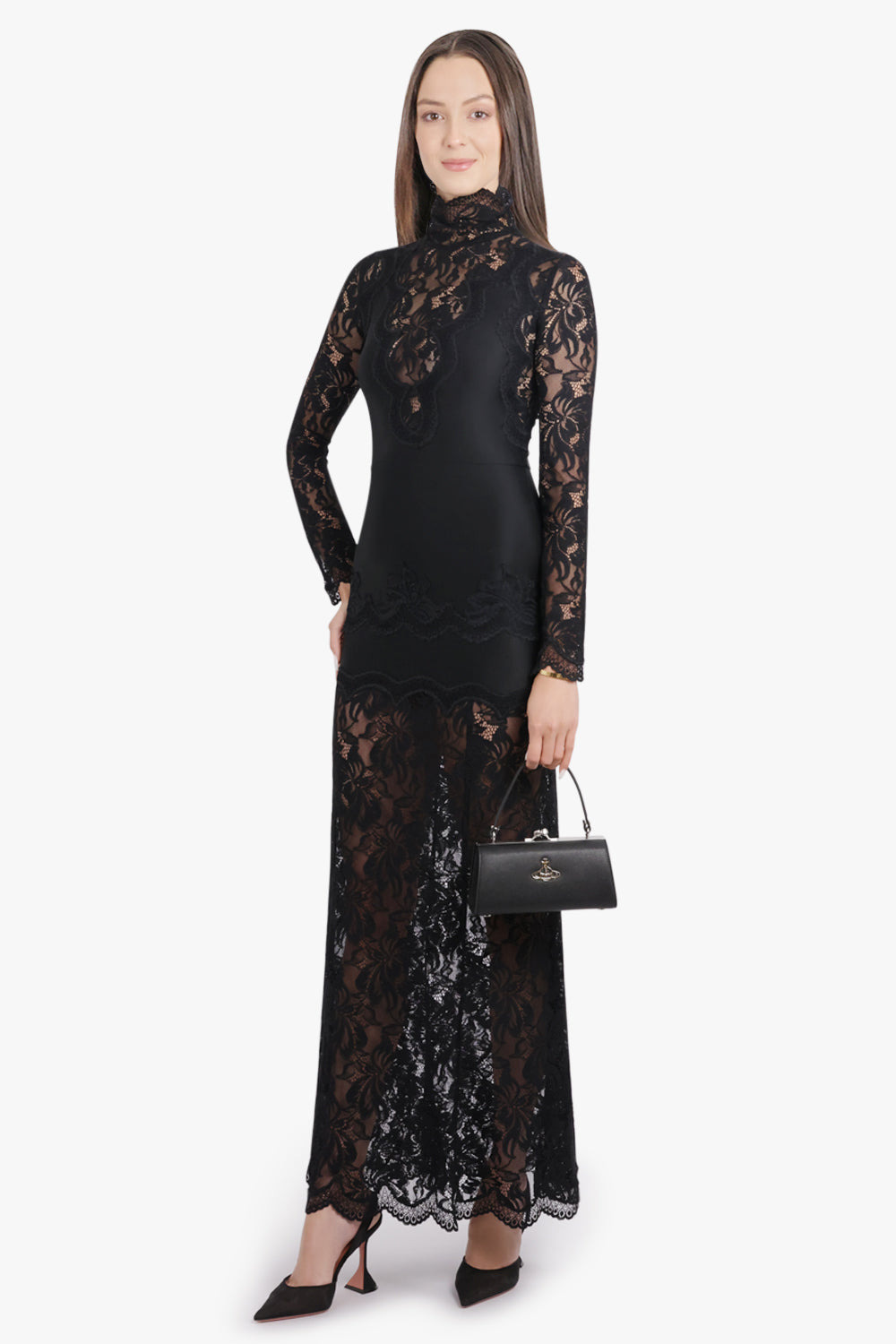 DOLL XL FRAME PURSE | BLACK/GOLD - 5