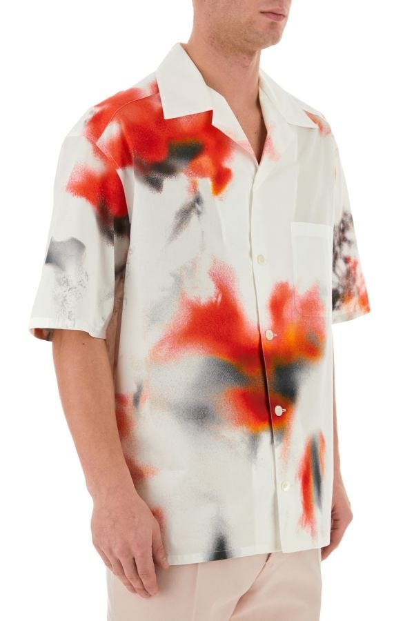 Printed poplin shirt - 4