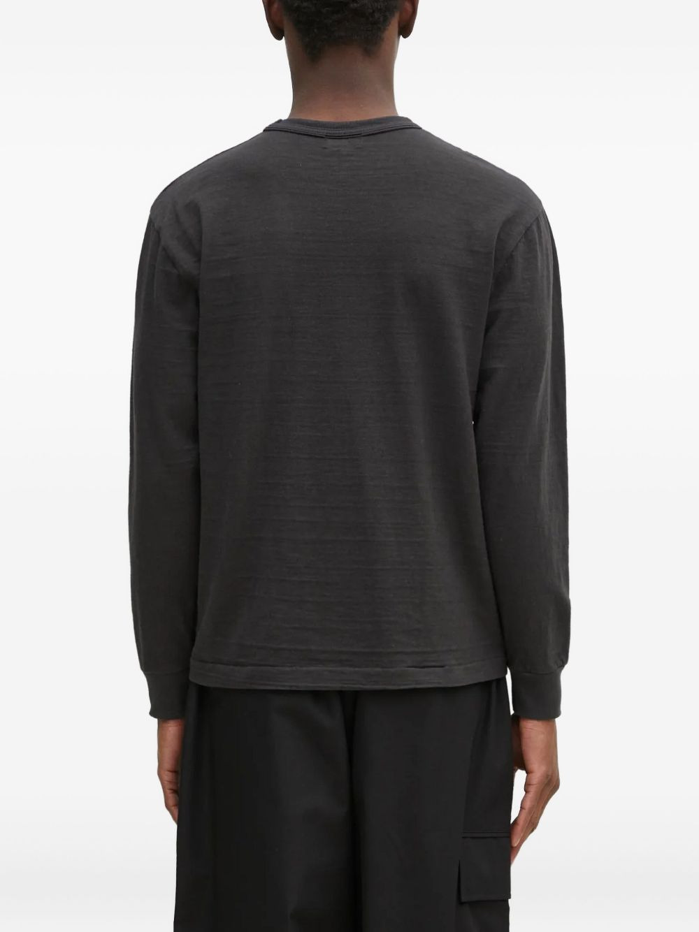 logo-embroidered long-sleeve T-shirt - 4