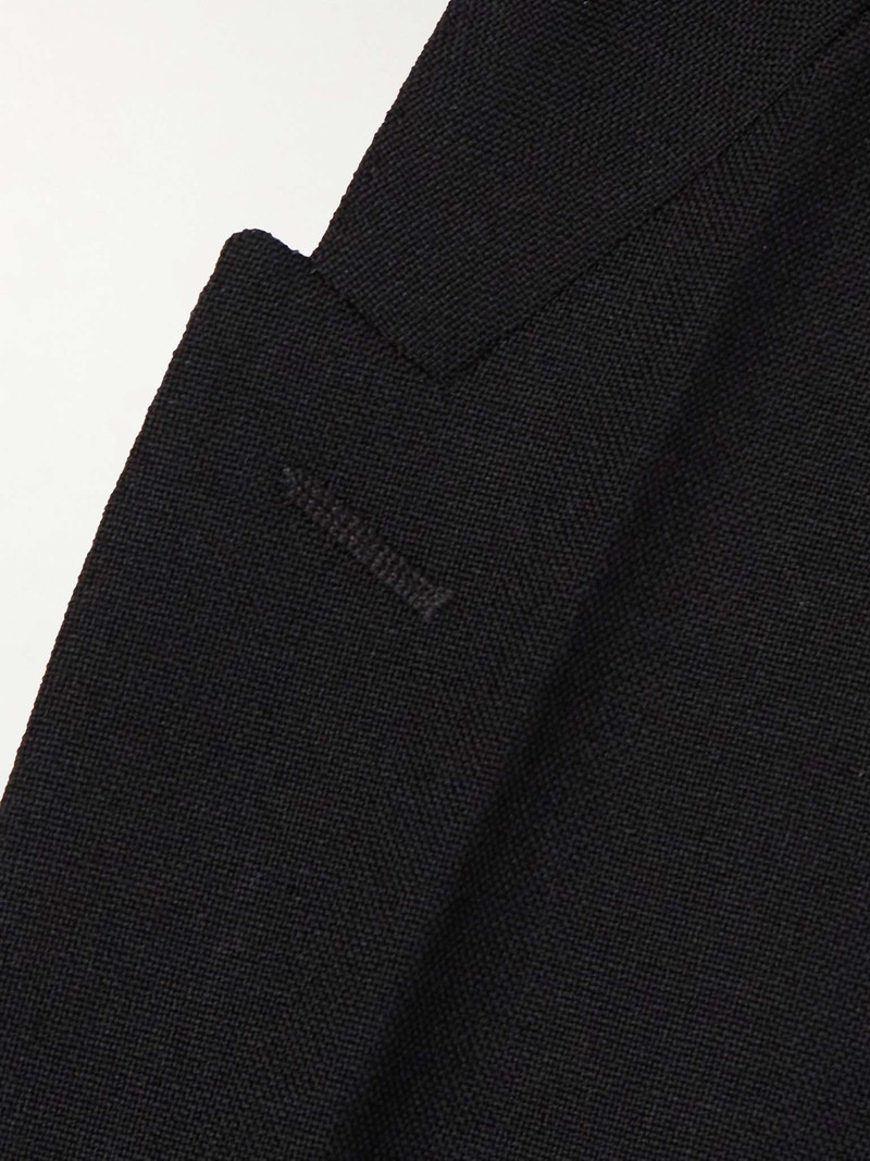 Double-Breasted Grain De Poudre Wool Blazer 3
