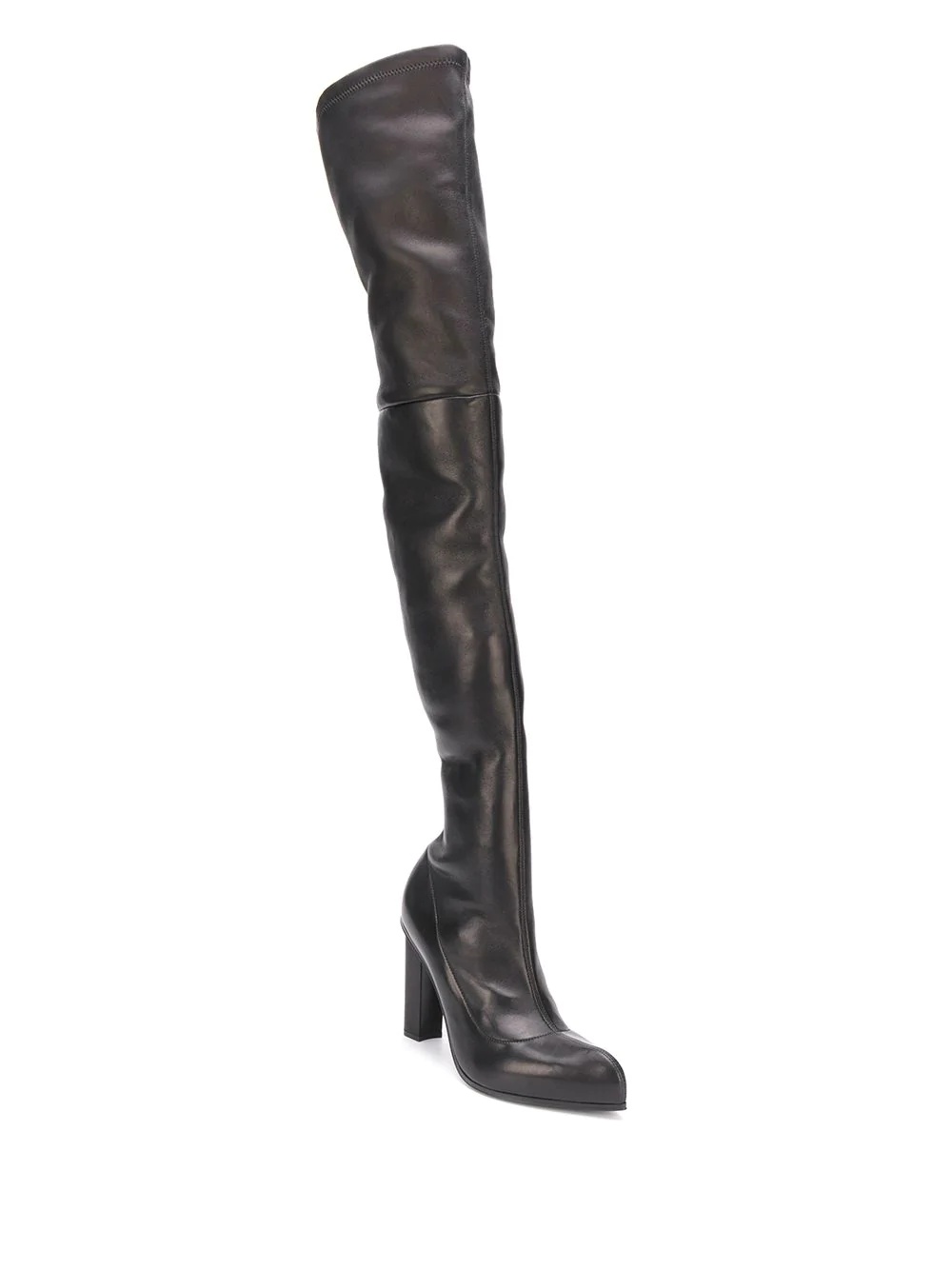 knee-high leather boots - 2