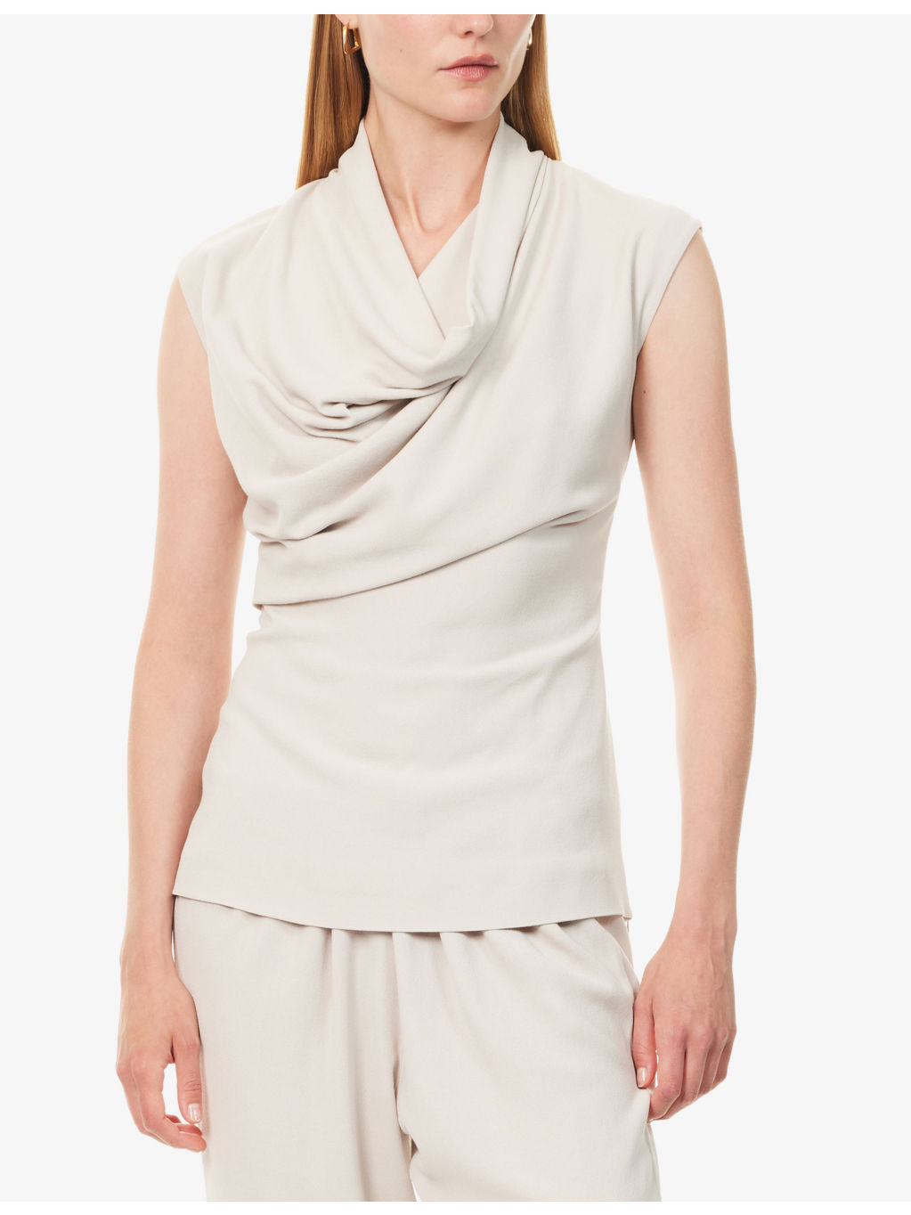 Nuala Sleeveless Stretch-Wool Top - 3