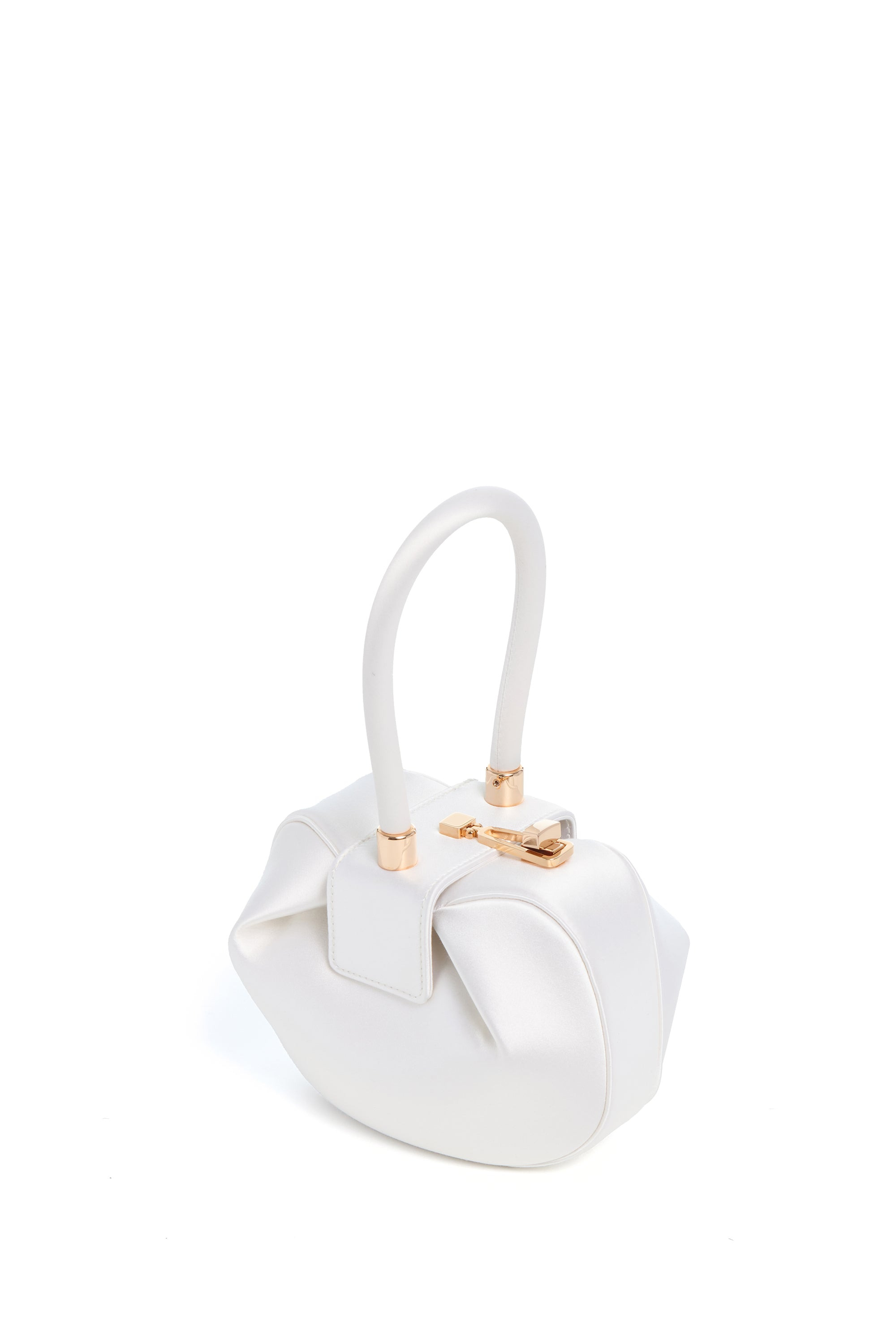 Demi Bag in Ivory Satin - 3