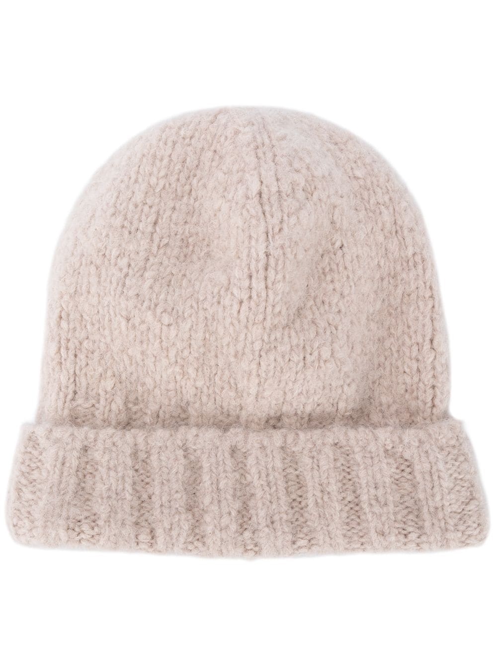 knitted beanie hat - 1