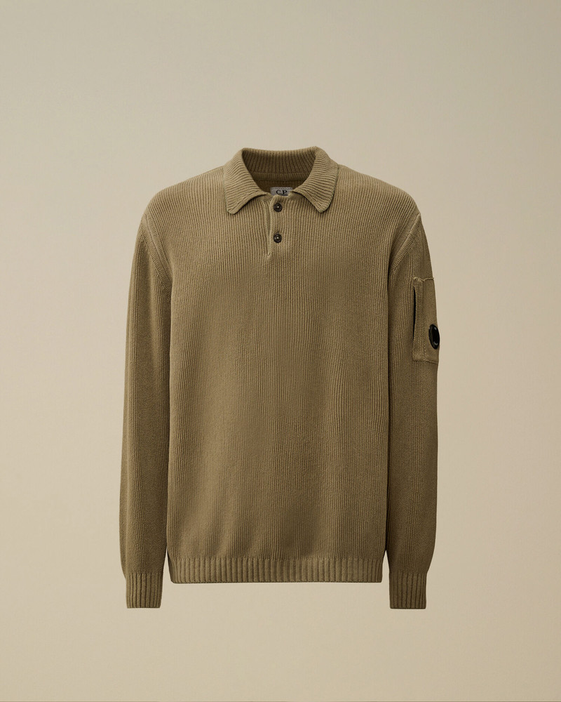 Cotton Chenille Polo Sweater 1