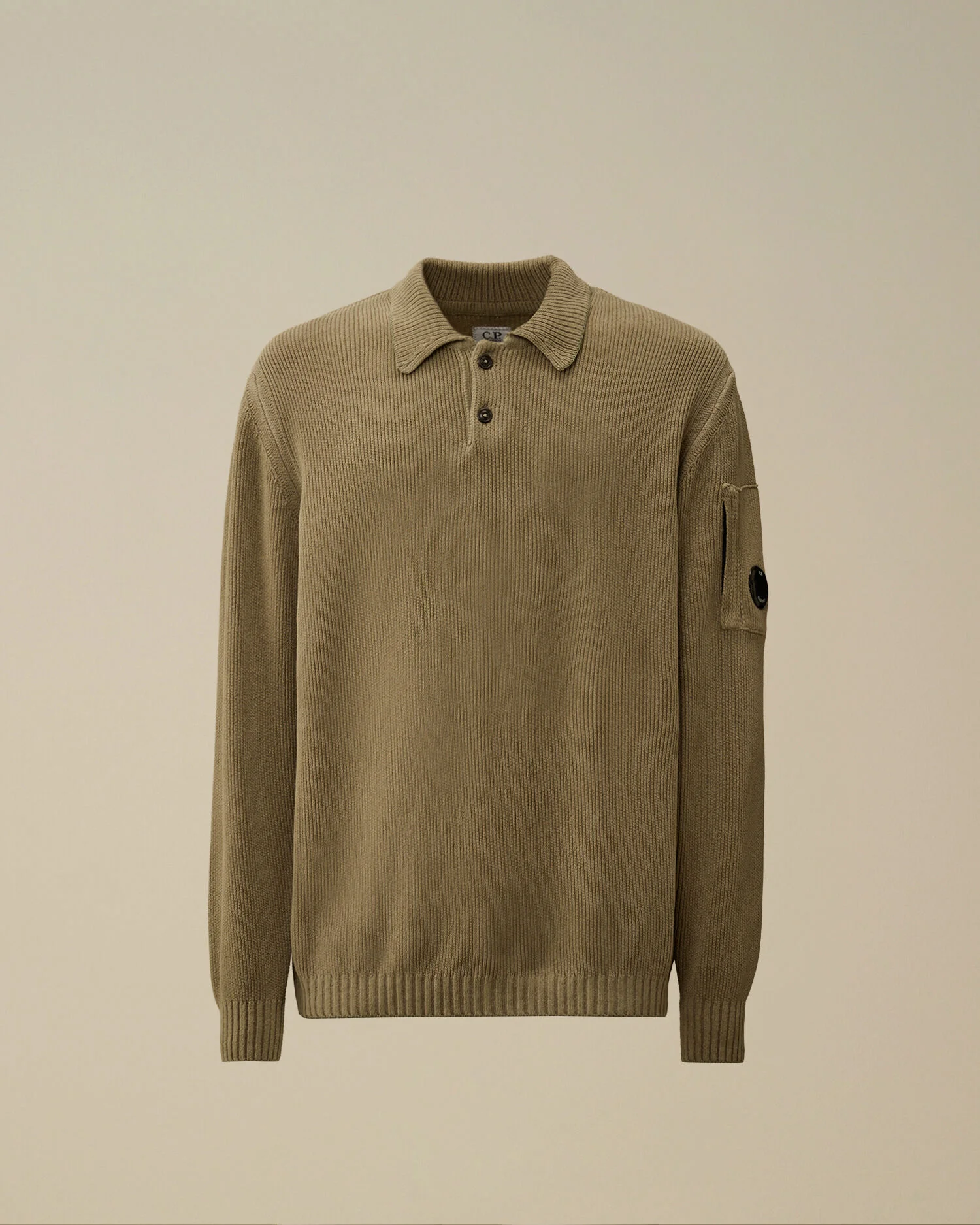 Cotton Chenille Polo Sweater - 1