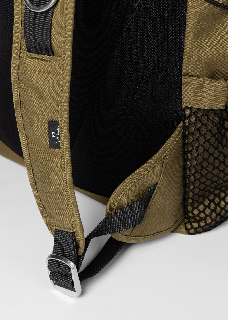Khaki Nylon Utility Backpack 5