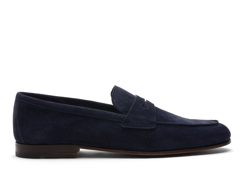 Maltby Soft Suede Loafer Blue - 1