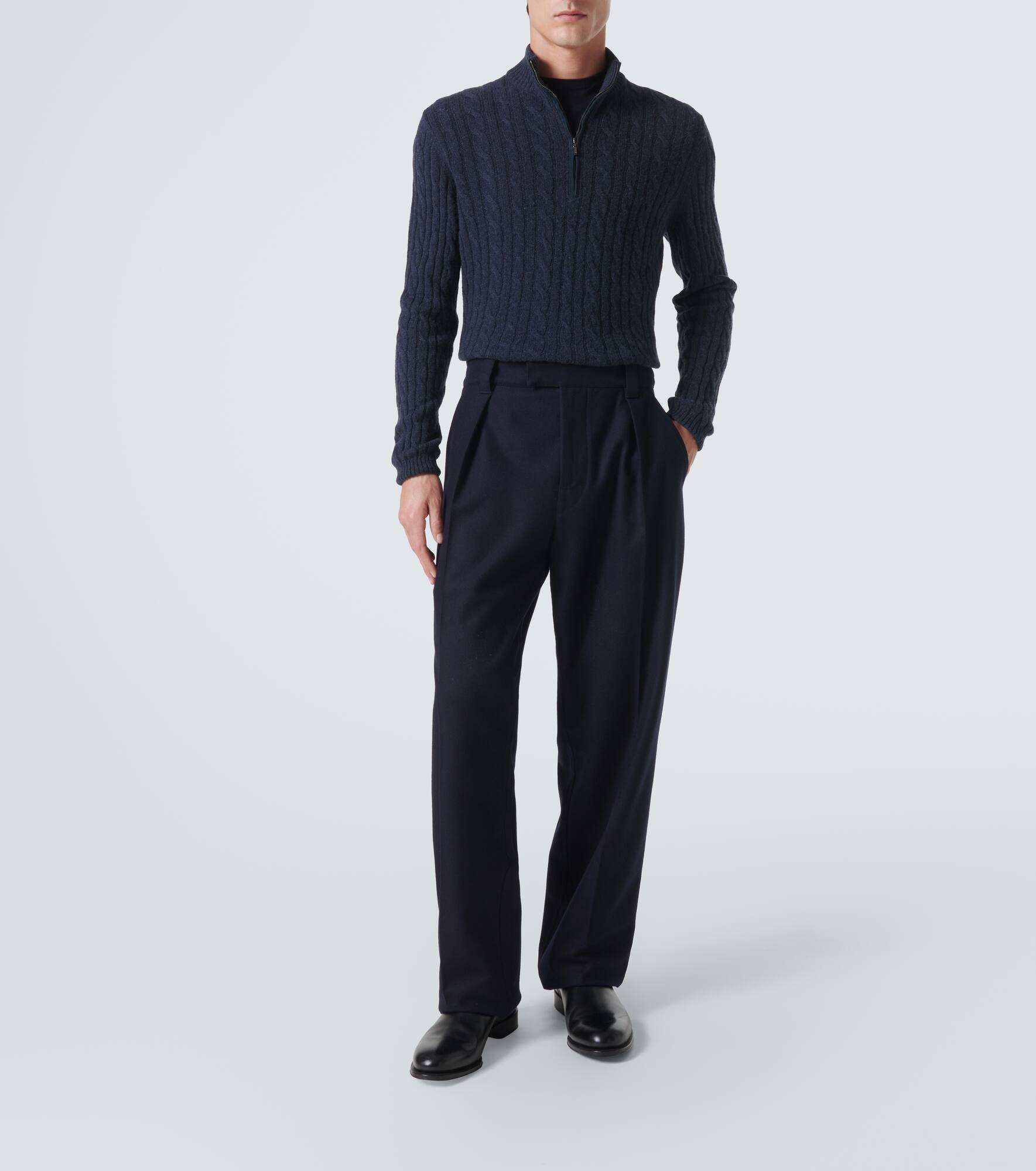Mezzocollo Treccia cashmere sweater - 2