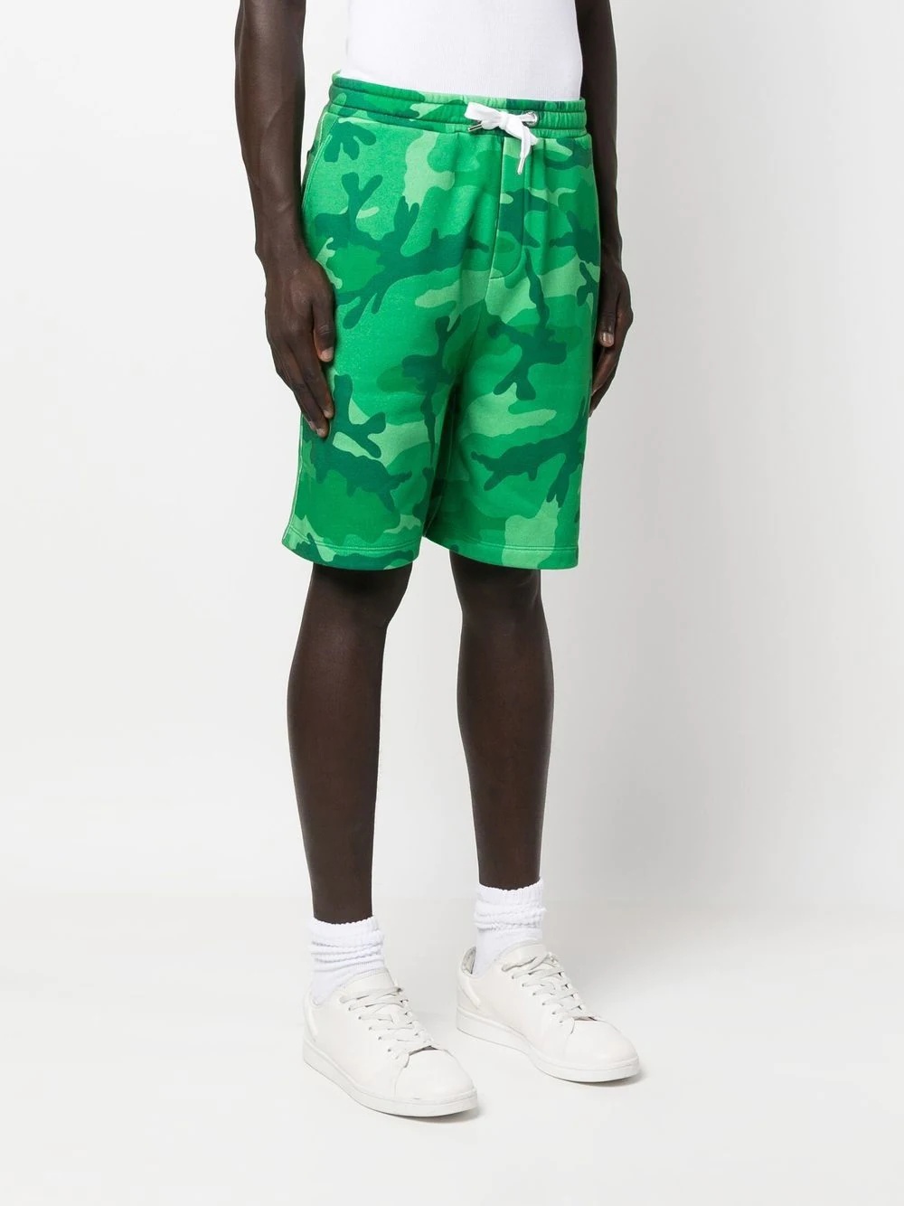 camouflage-print track shorts - 3