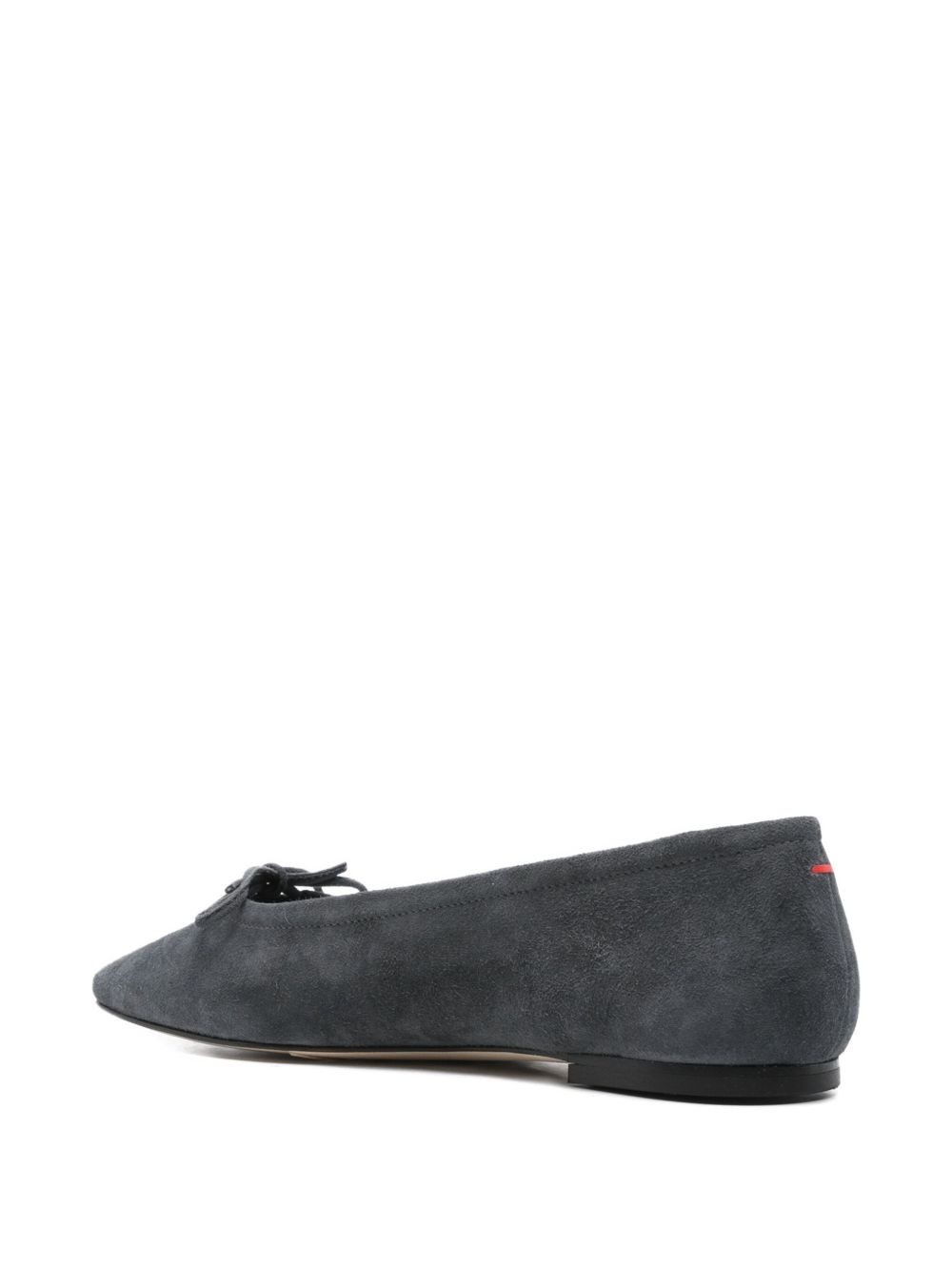 bow-detail square-toe flats - 3