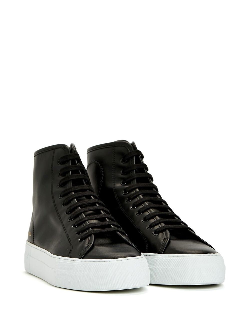 rear zip-fastening lace-up sneakers - 2