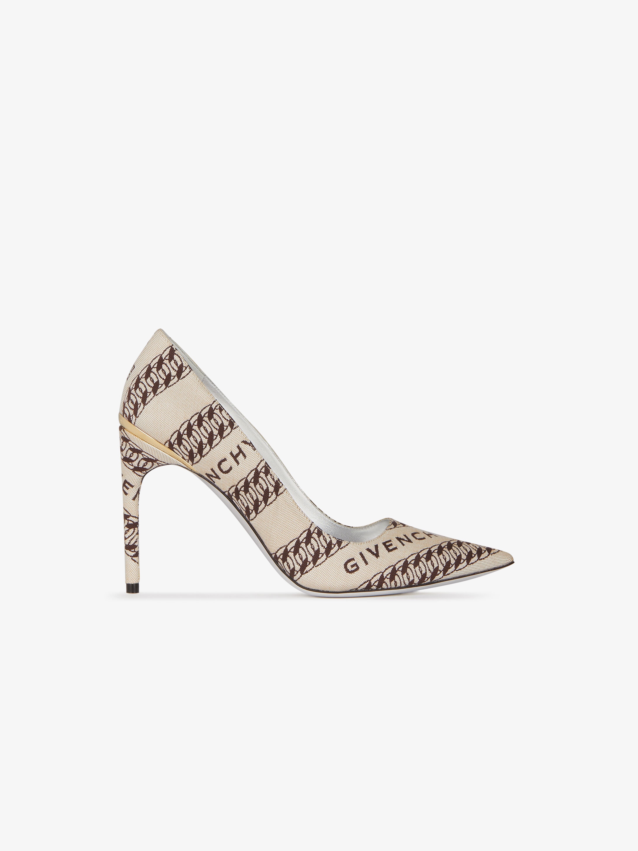 GIVENCHY Chain M-pumps in canvas - 1