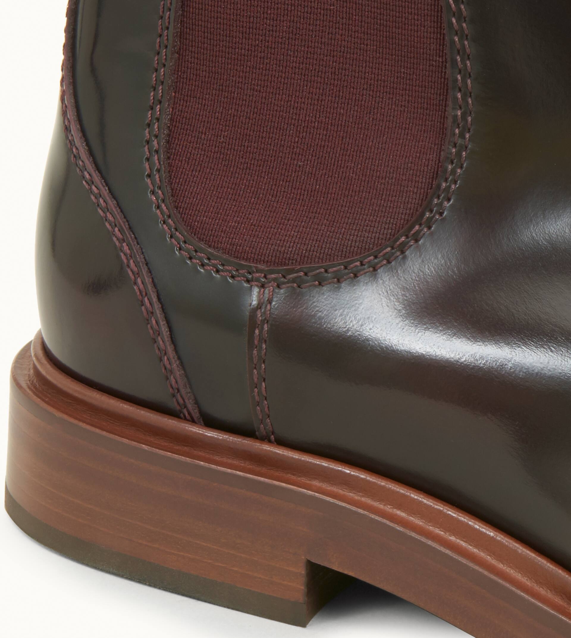 SPIGA ANKLE BOOTS IN LEATHER - BURGUNDY - 6
