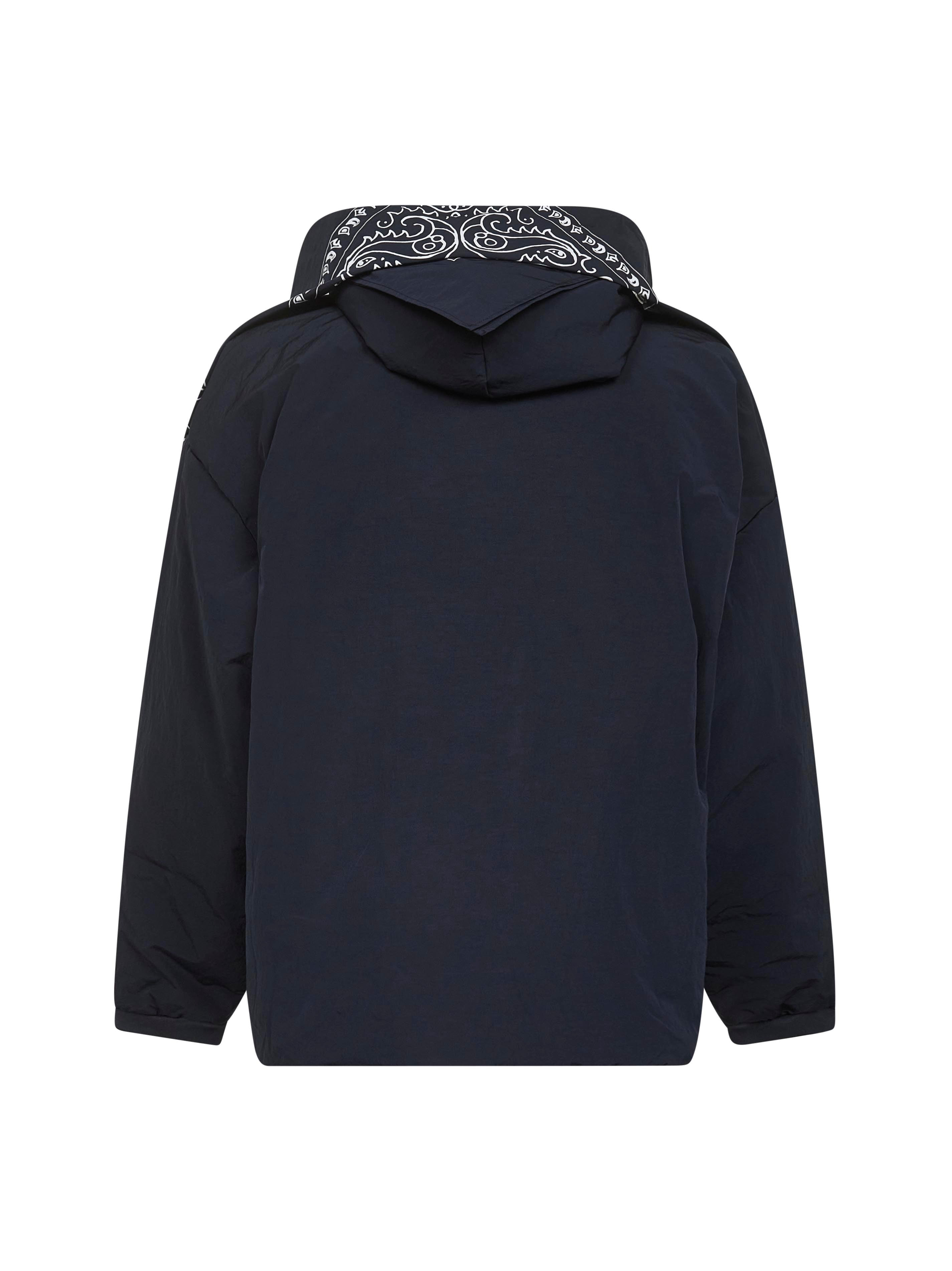 Blue nylon United hoodie - 2