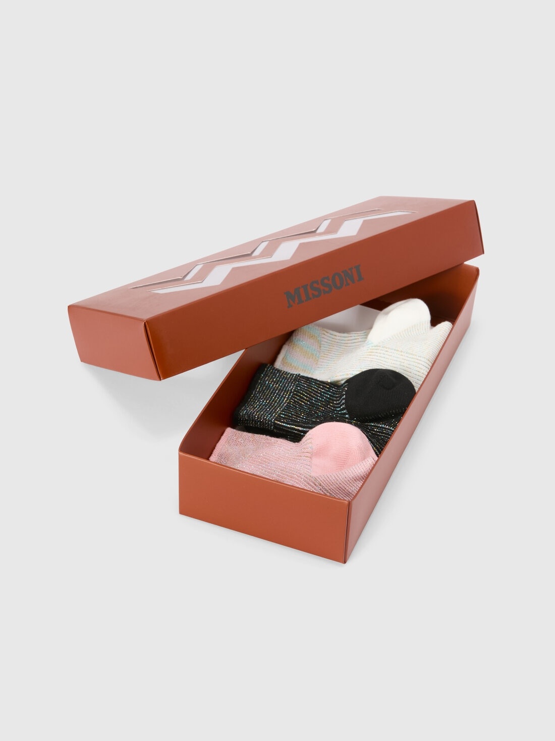 Set of 3 lamé ribbed socks - 2