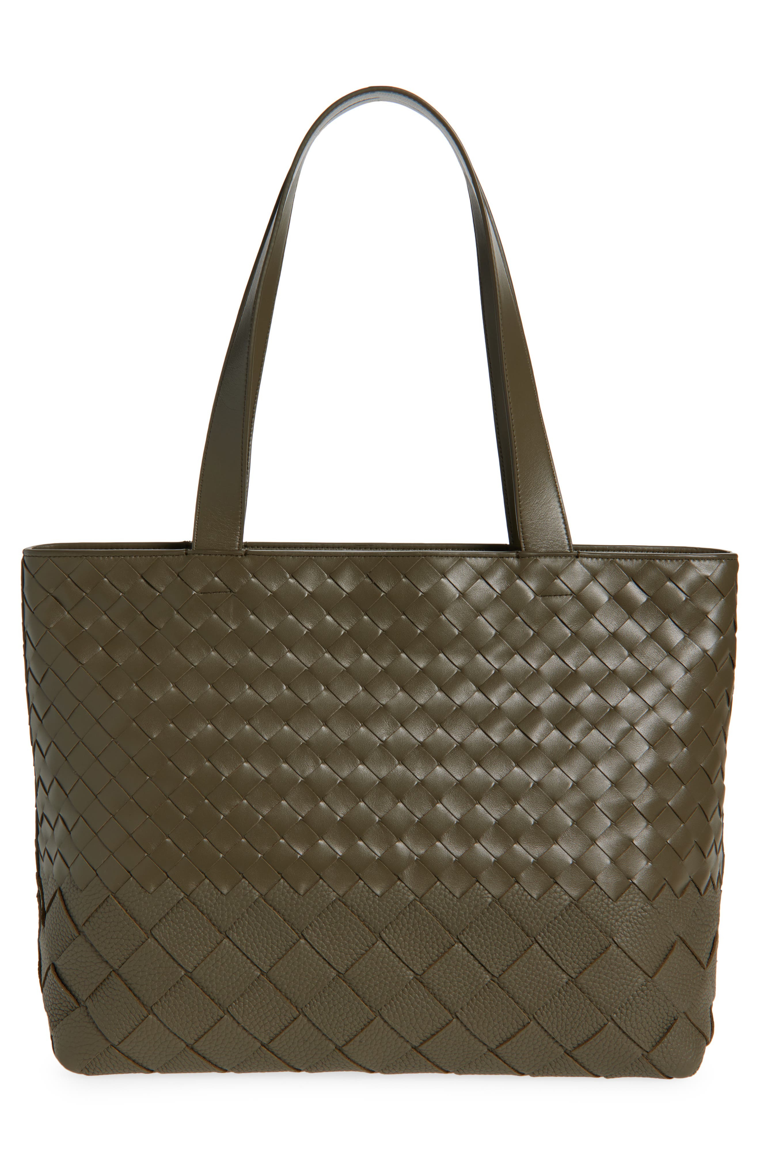 Bottega Veneta Small Intrecciato Leather Zip Tote in Cypress-Silver at Nordstrom - 3