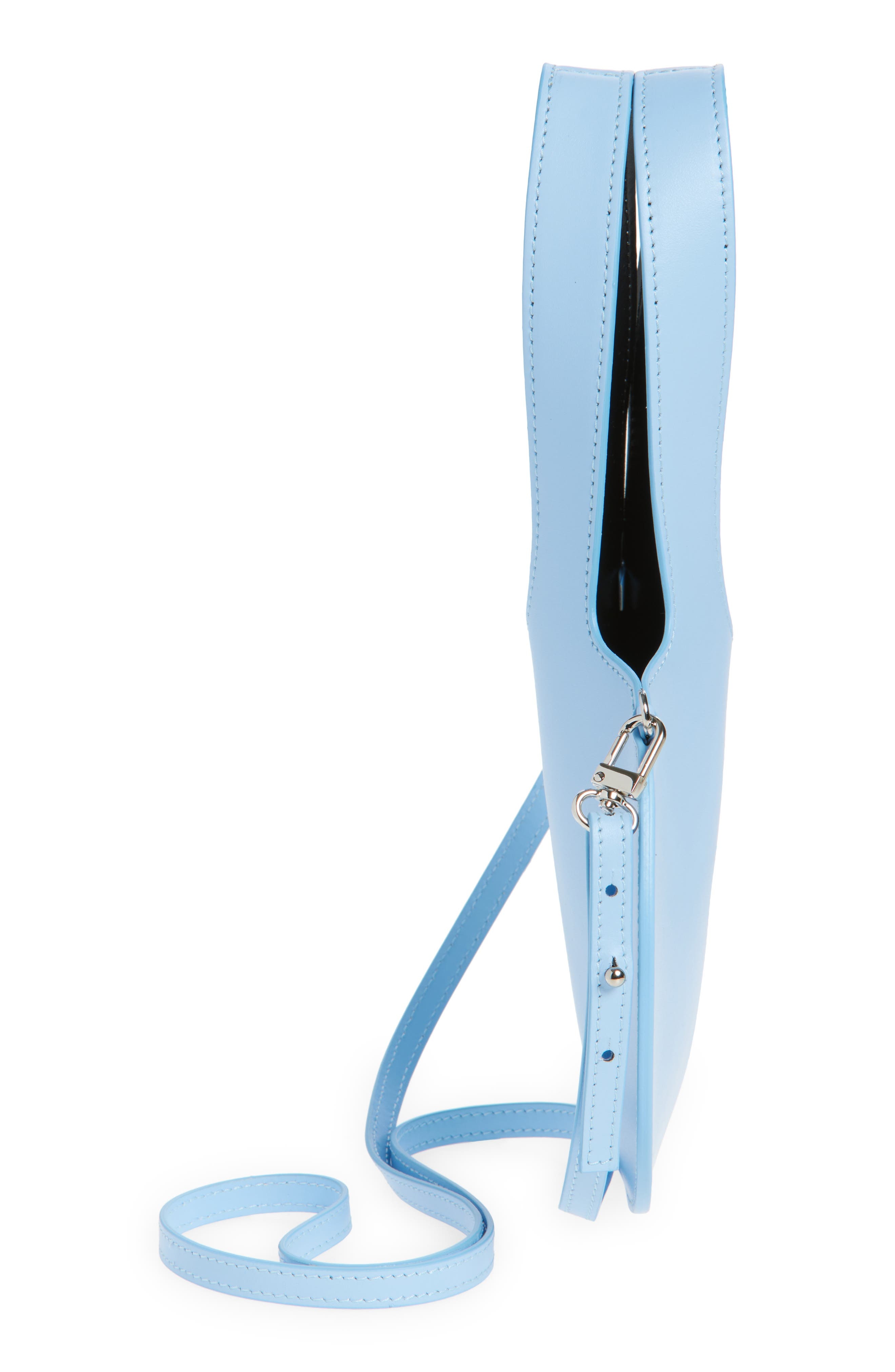 Coperni Mini Heart Leather Belt Bag in Blue at Nordstrom - 6