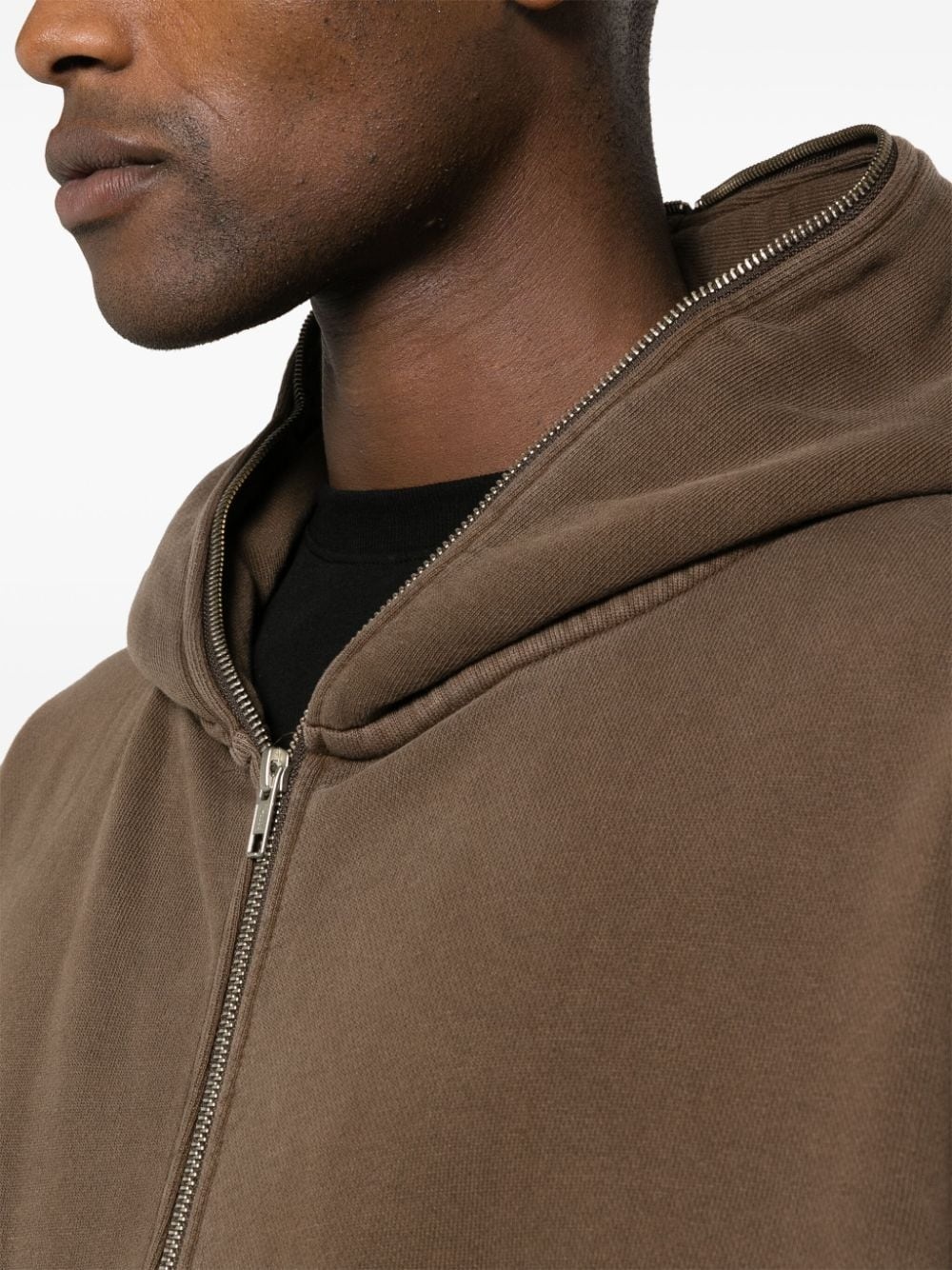 organic-cotton zipped hoodie - 6