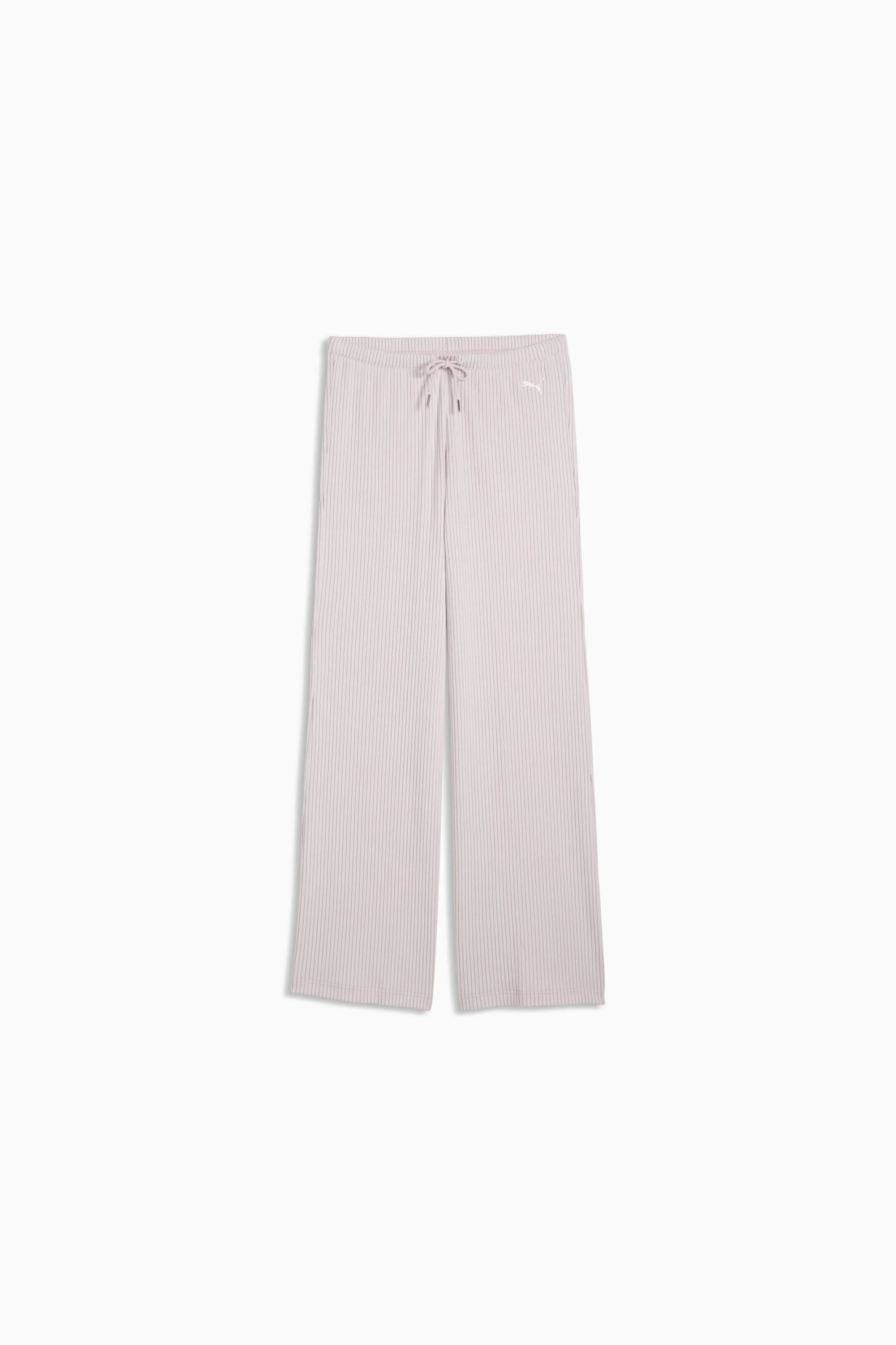 PUMA Essentials Women's Ribbed Wide Leg Pants - 1