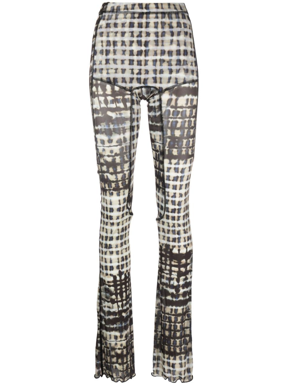 Halcyon plaid-check print leggings - 1