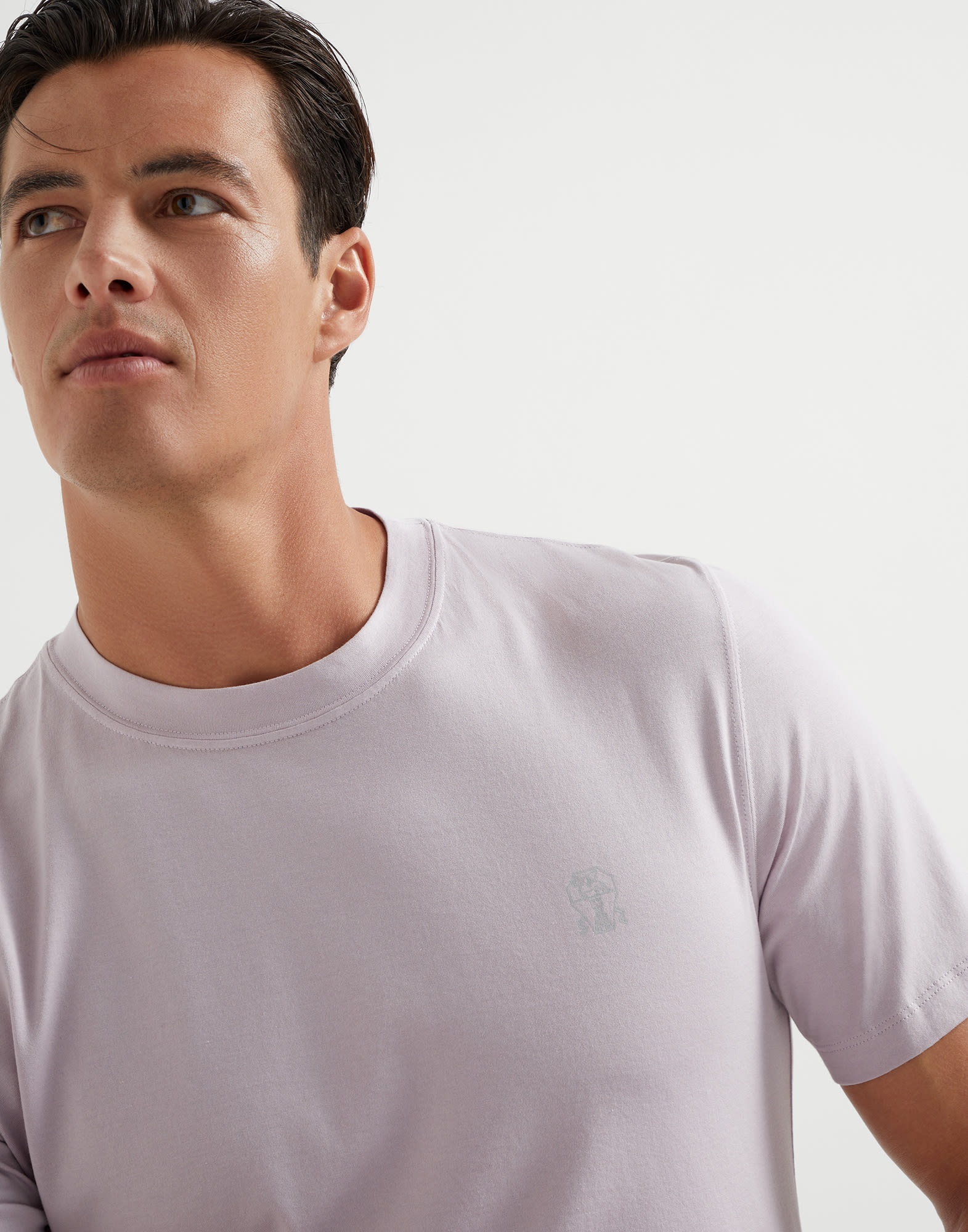 Cotton jersey crew neck T-shirt with logo - 3