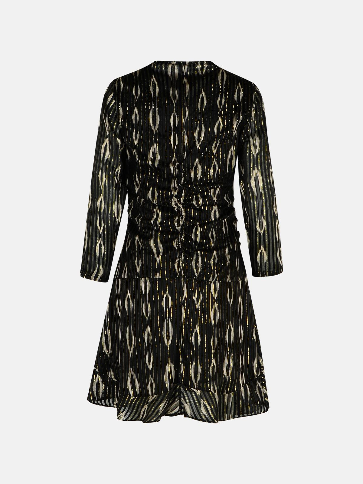 'OCTAVIA' BLACK SILK DRESS - 3