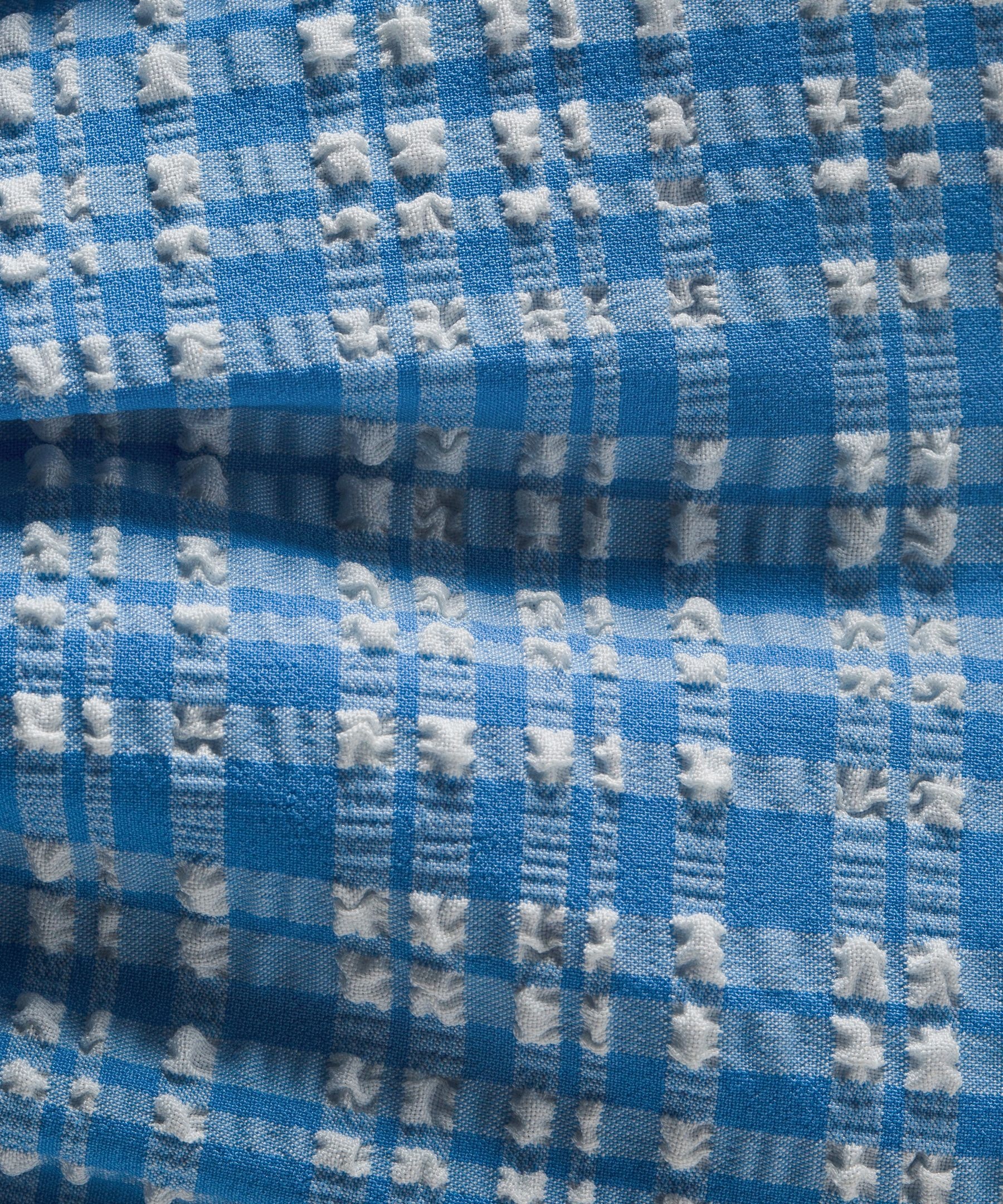 Women's Seersucker Check Gathered Headband - 3
