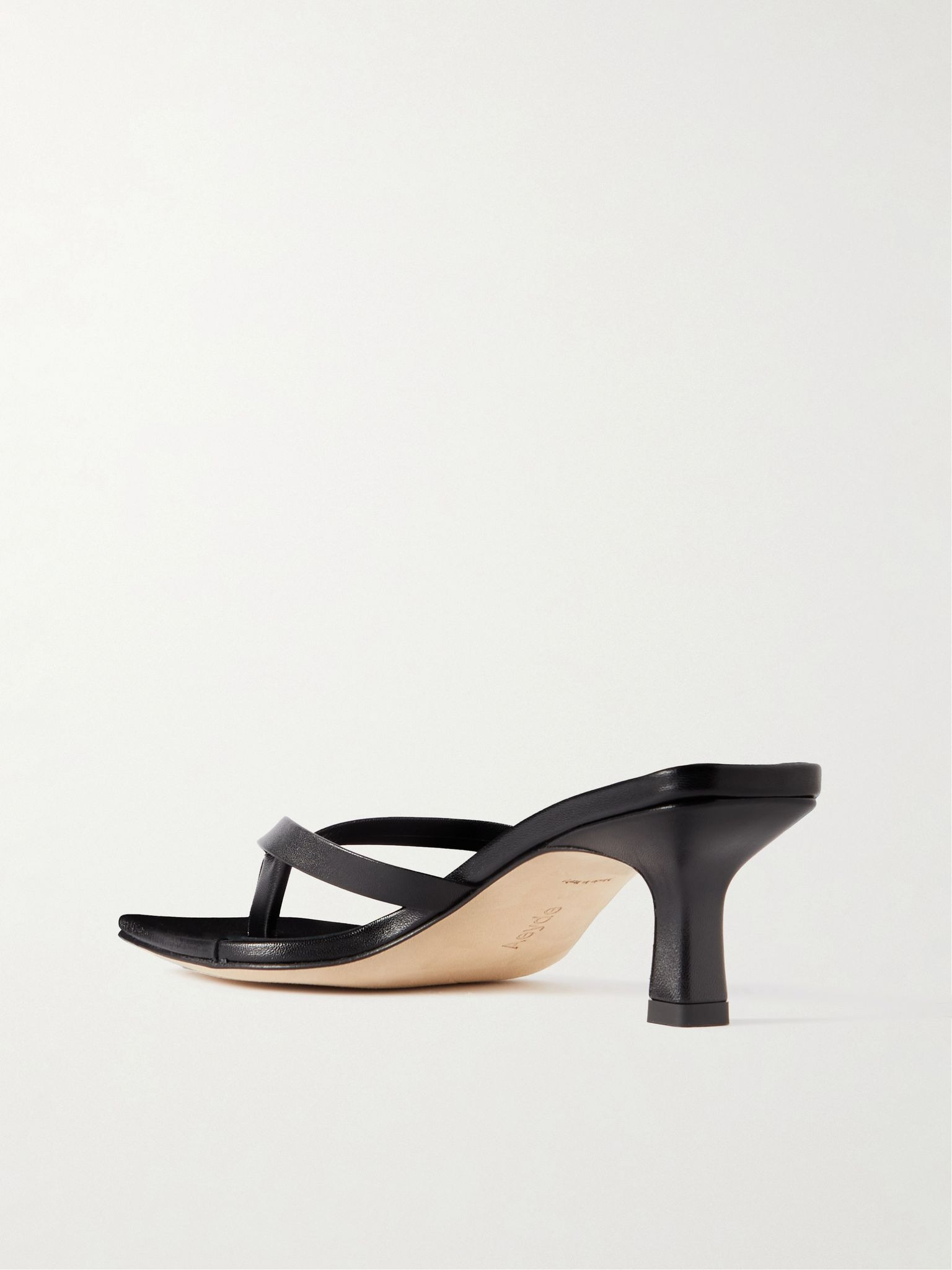 Wilma leather sandals Black - 3