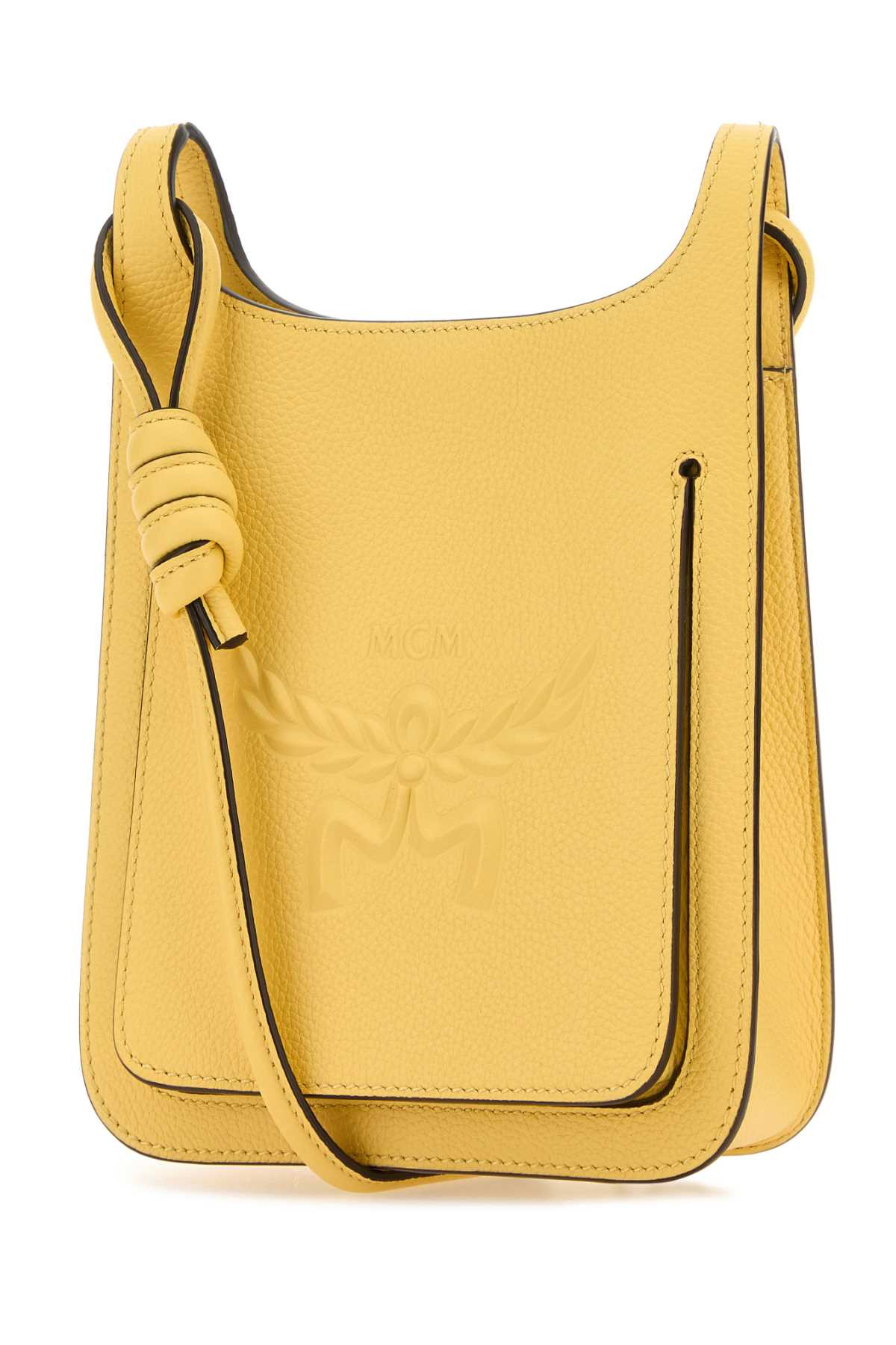 Mcm Women Yellow Leather Mini Himmel Hobo Crossbody Bag - 2