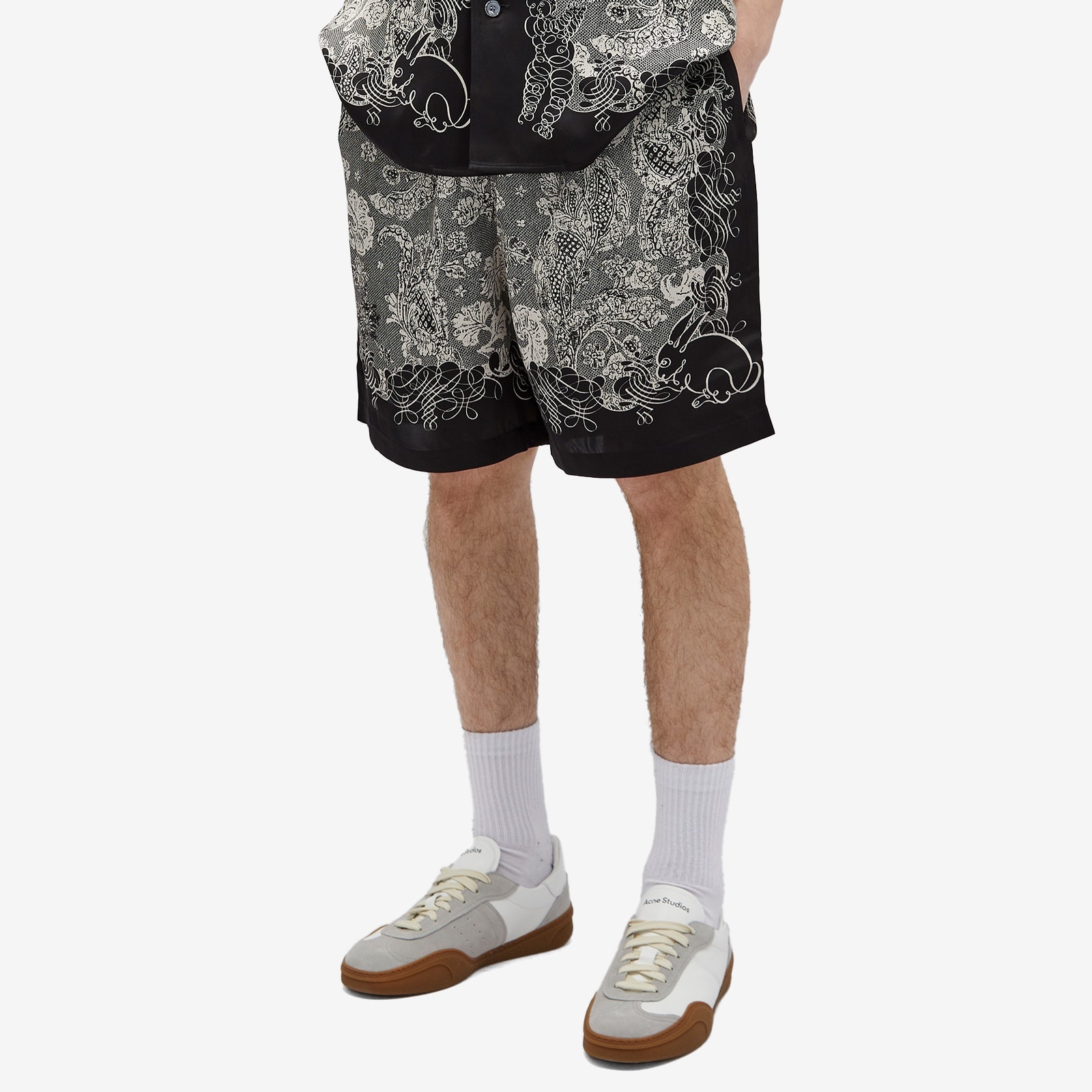 Acne Studios Rudent Building Print Shorts - 2