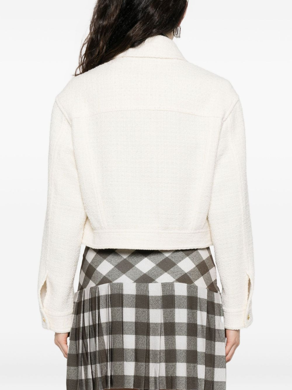 cropped tweed jacket - 4