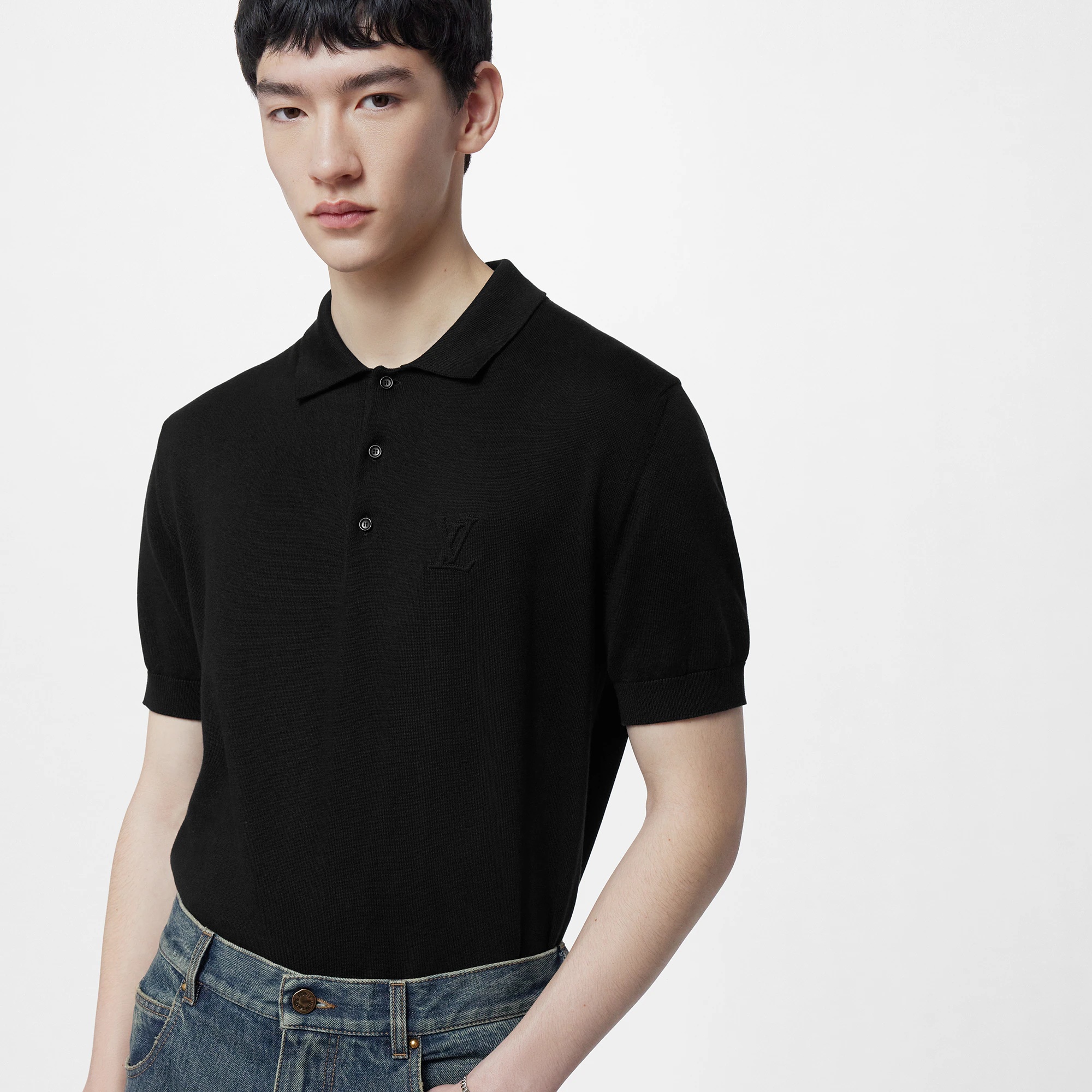 Cashmere And Cotton Blend Short-Sleeved Polo - 2