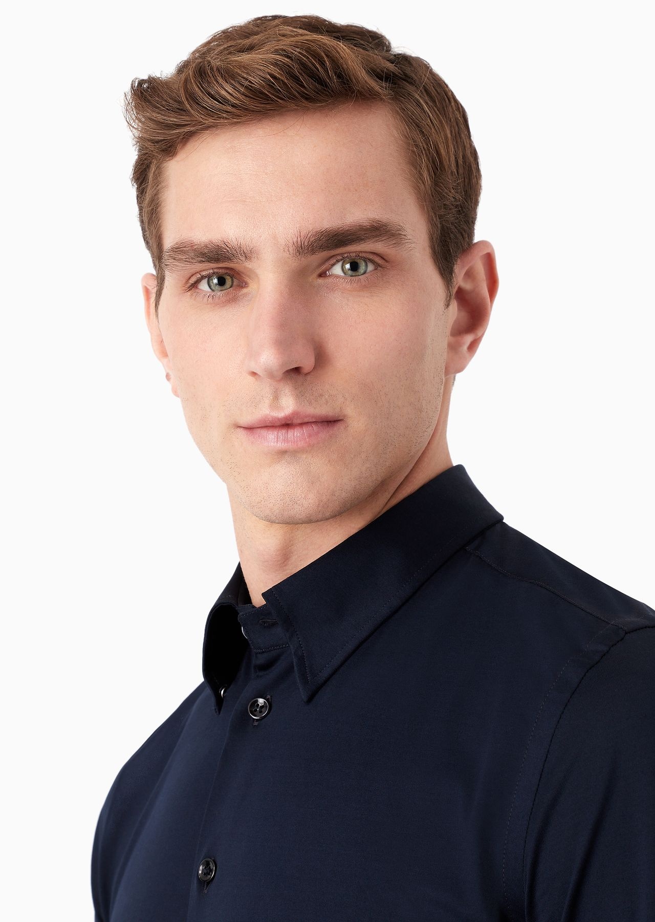 Icon slim-fit, cotton jersey shirt - 6