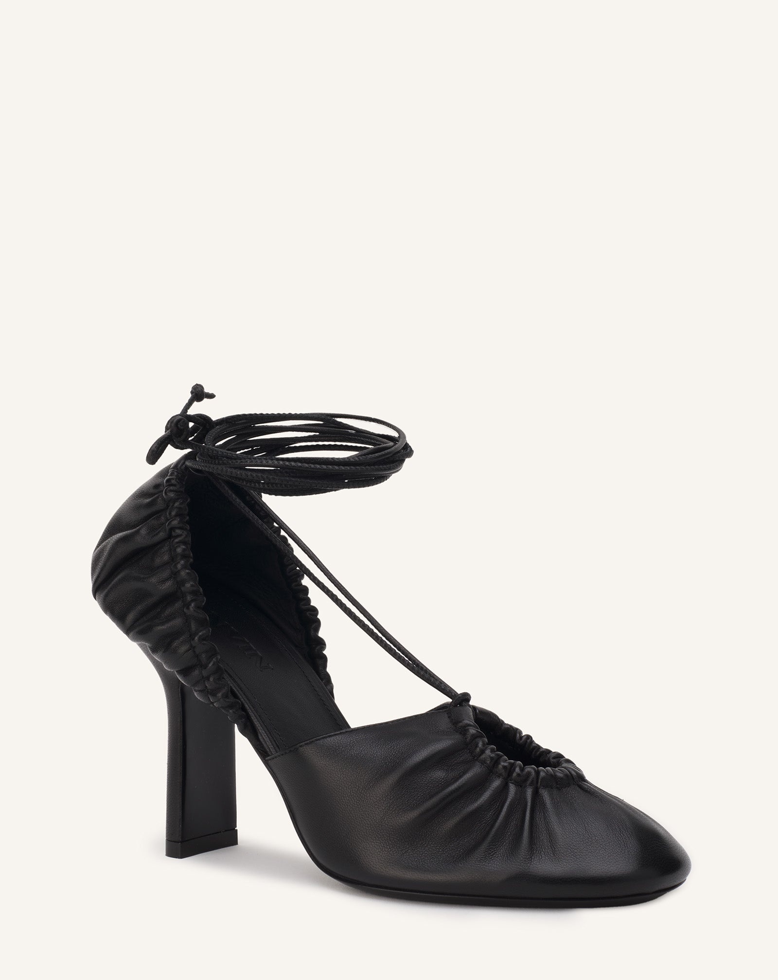 MESURE LACE-UP LEATHER PUMPS - 2