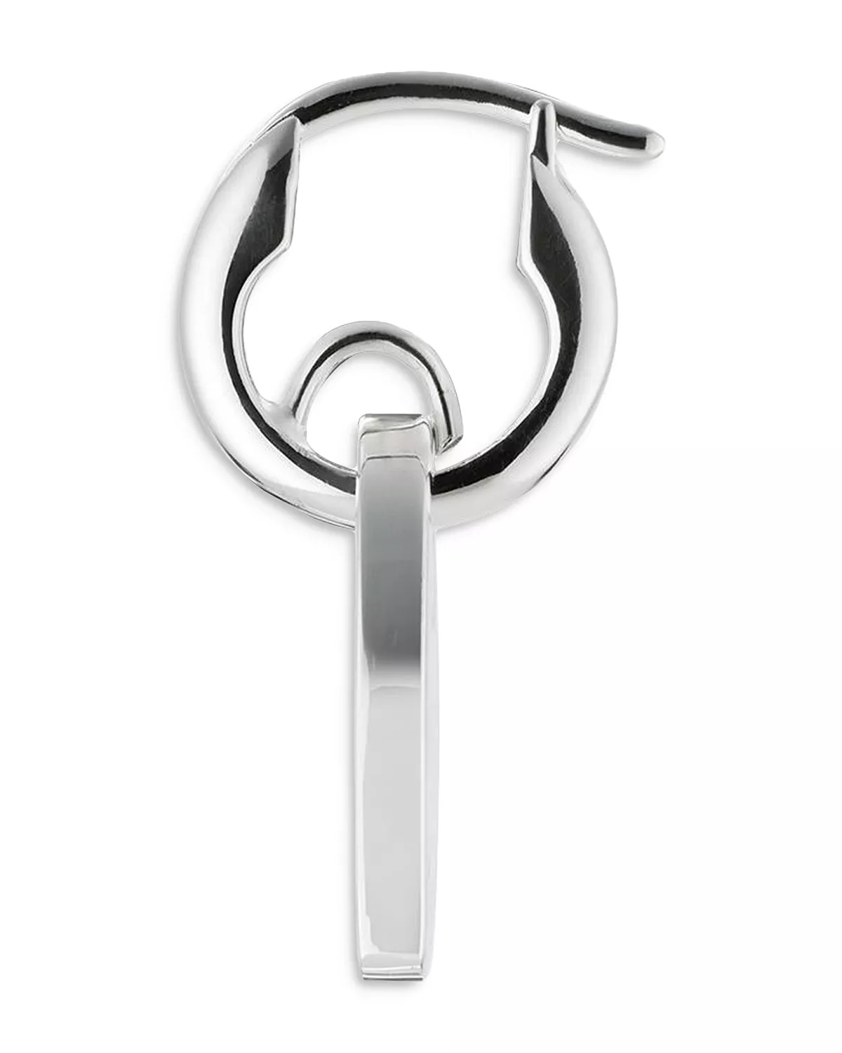 Sterling Silver Trademark Heart Drop Earrings - 3