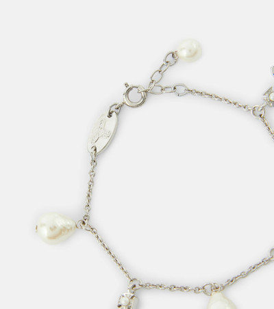 Vivienne Westwood Emiliana charm bracelet with pearls outlook