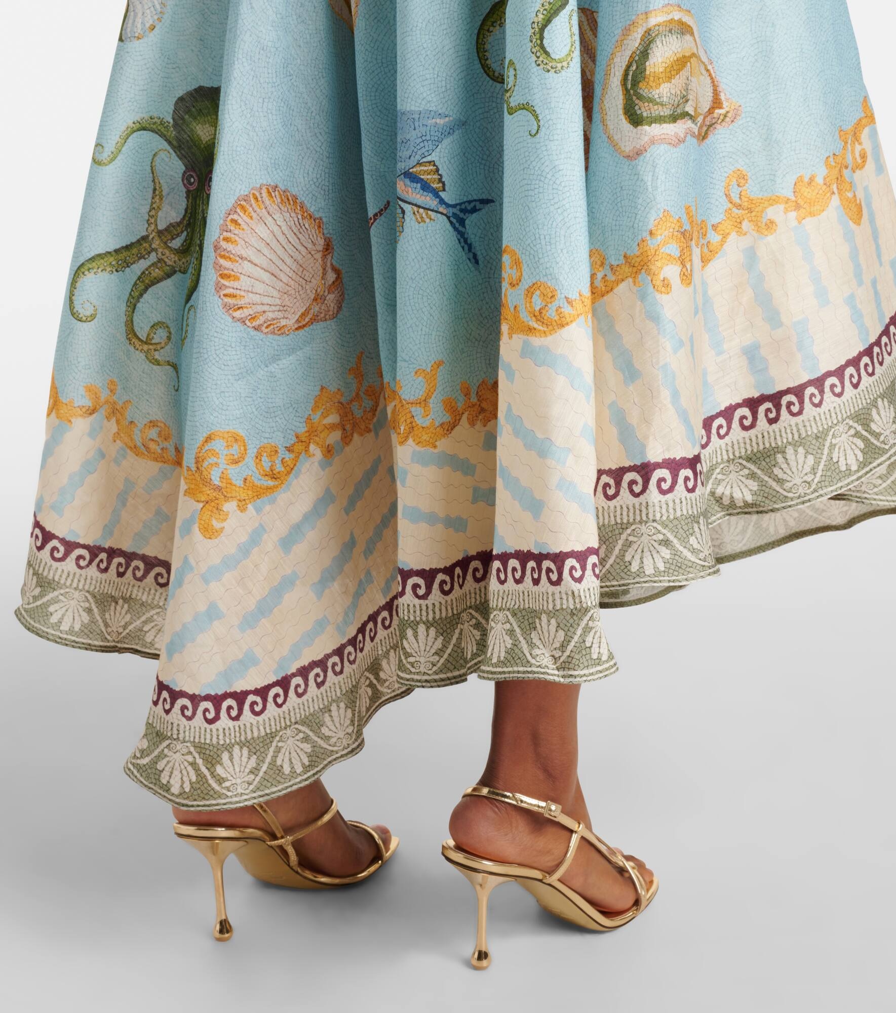 Bath House linen-blend shirtdress - 6